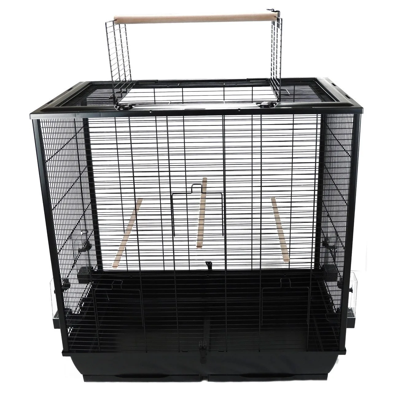 Budgie, Canary & Finch Cage – Waldorf Black with Perches | Little Friends