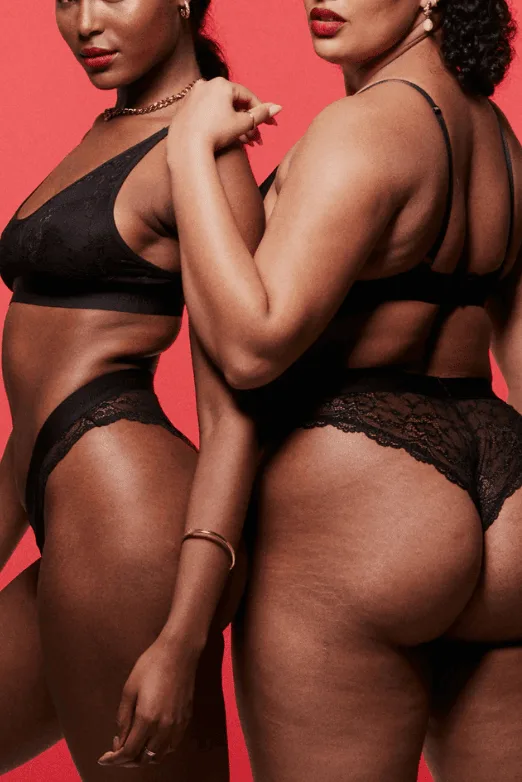 Signature Lace V Brazilian - Black
