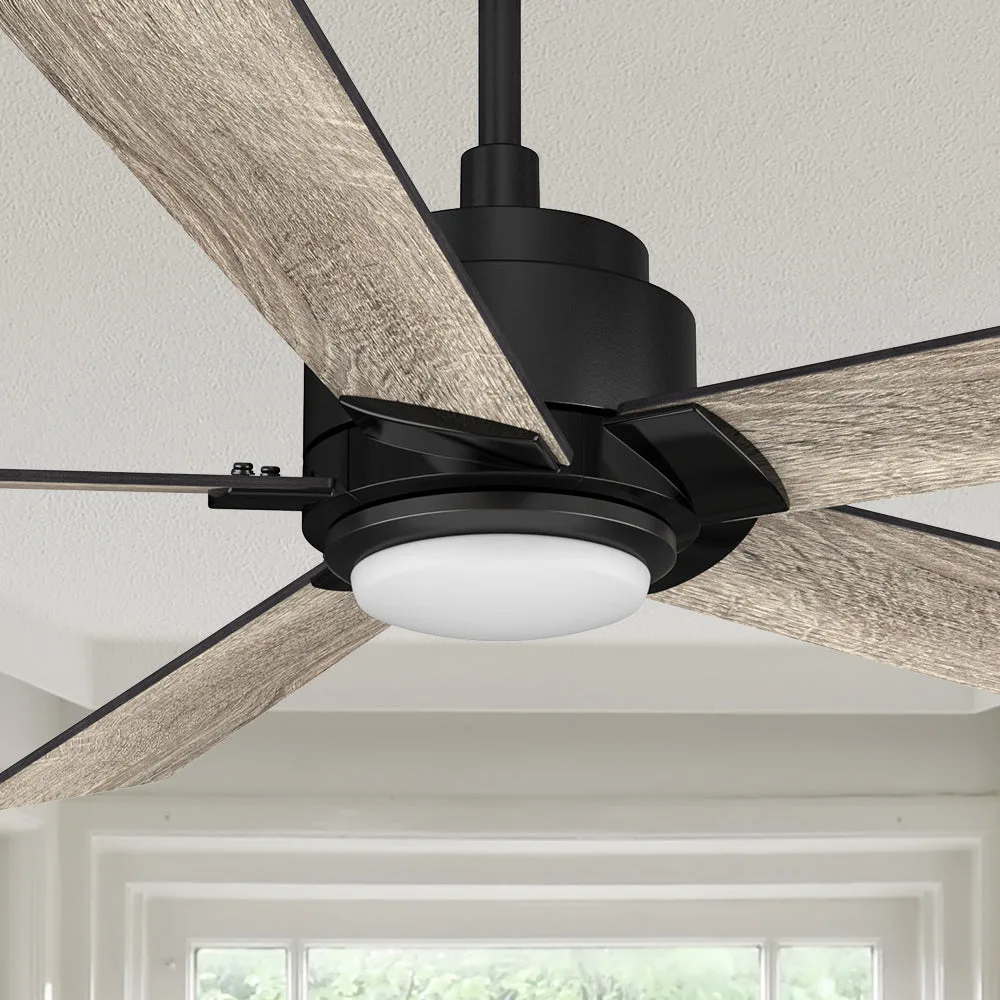 Aspen Smart Ceiling Fan with LED Light and Remote Outdoor/Indoor 56 inch