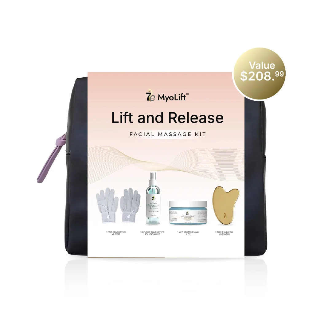 如何使用 Lift & Release 臉部按摩套組