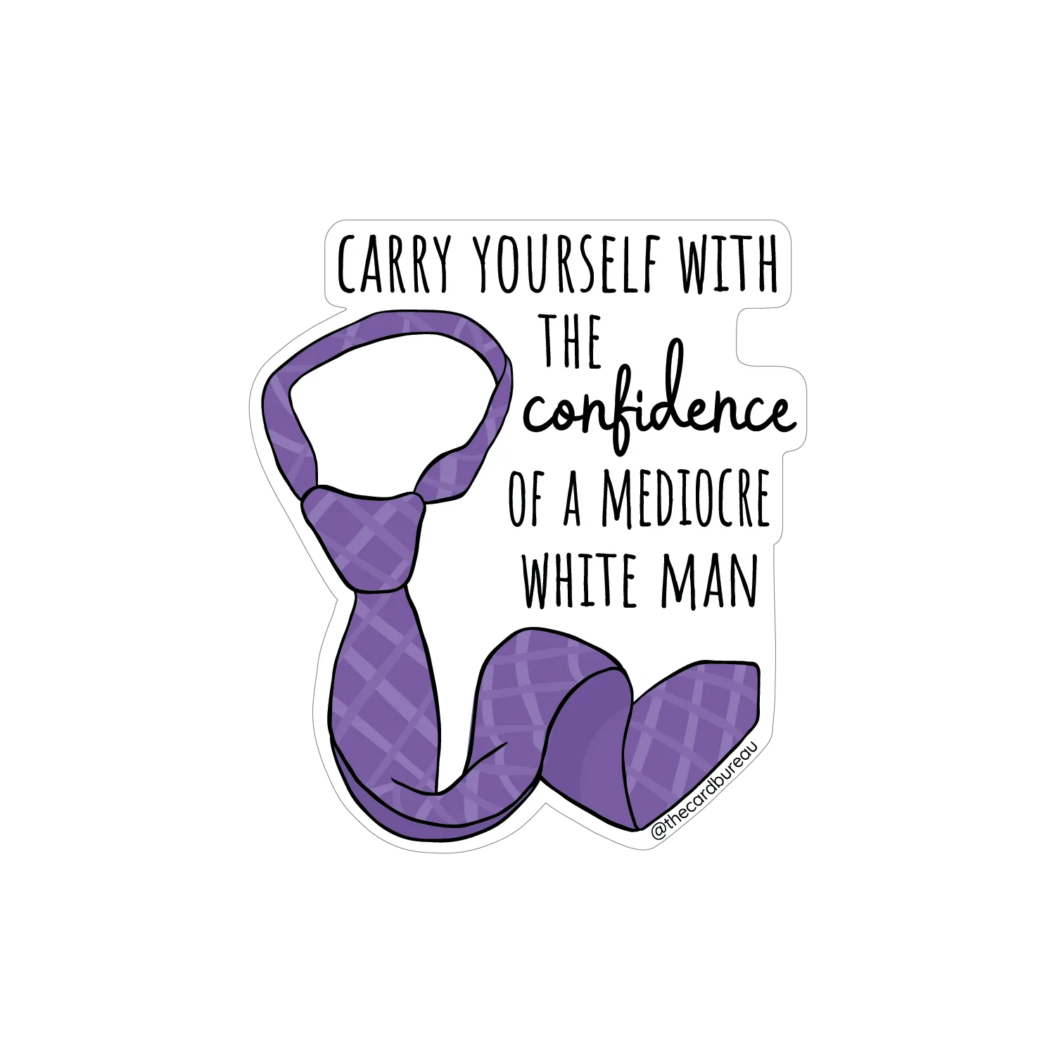 Mediocre White Man Sticker
