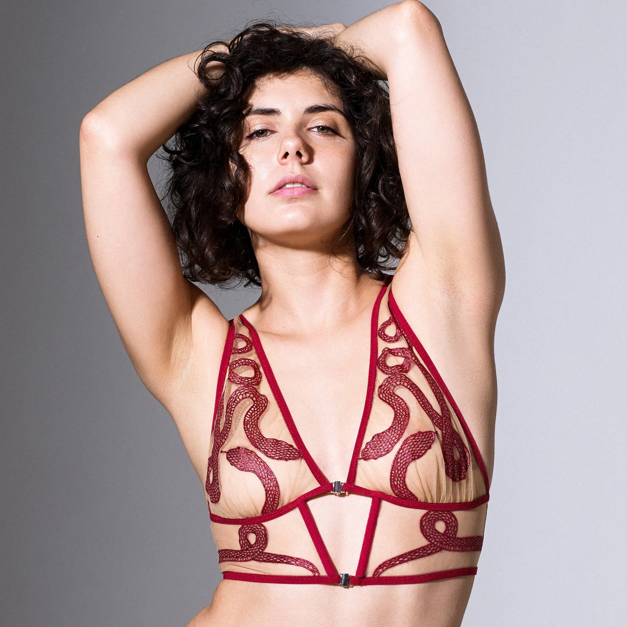 Medusa Bralette - Oxblood - Available in Multiple Nudes - FINAL SALE