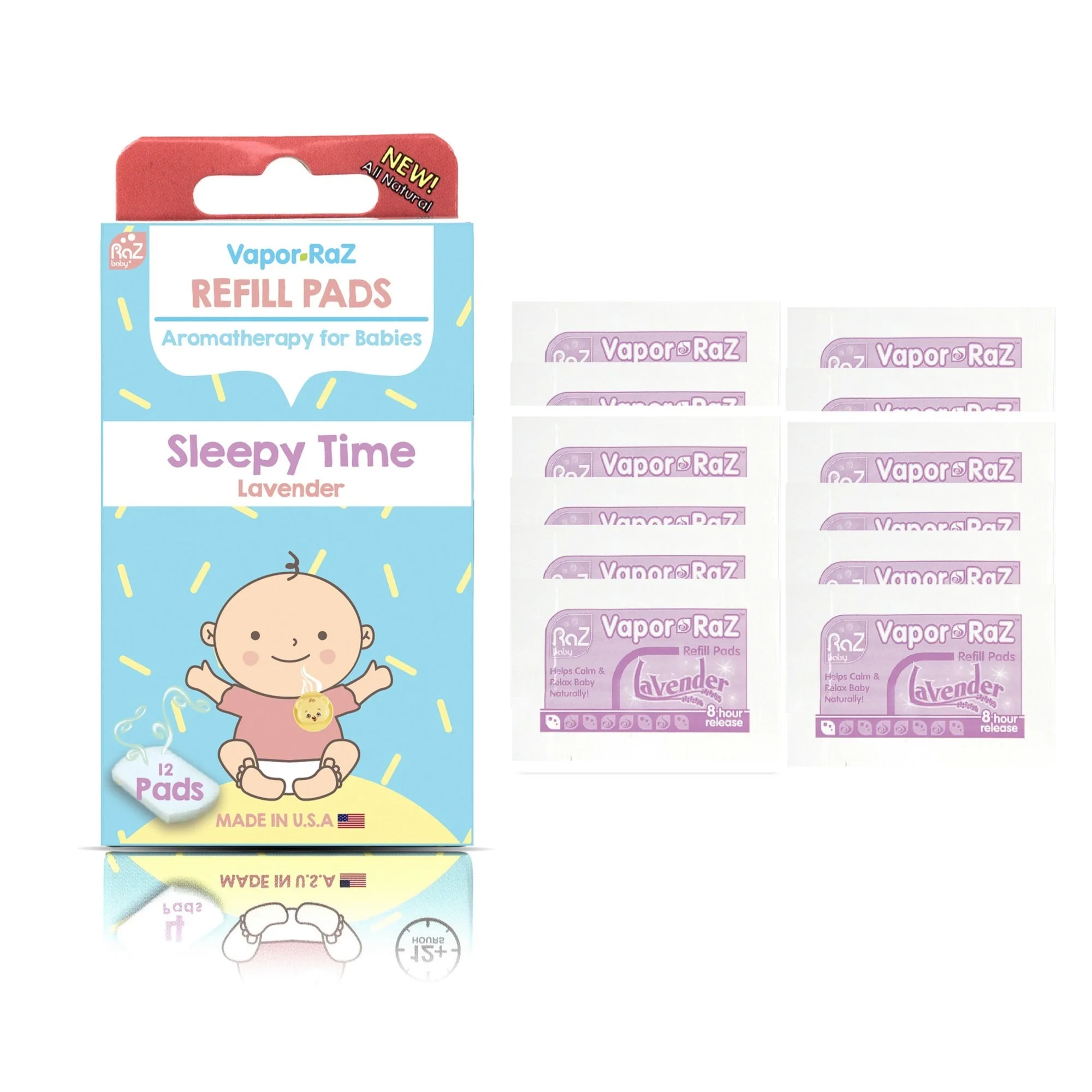 Vapor-RaZ Lavender Refill Pads - Sleepy Time & Relax (12 Pack)