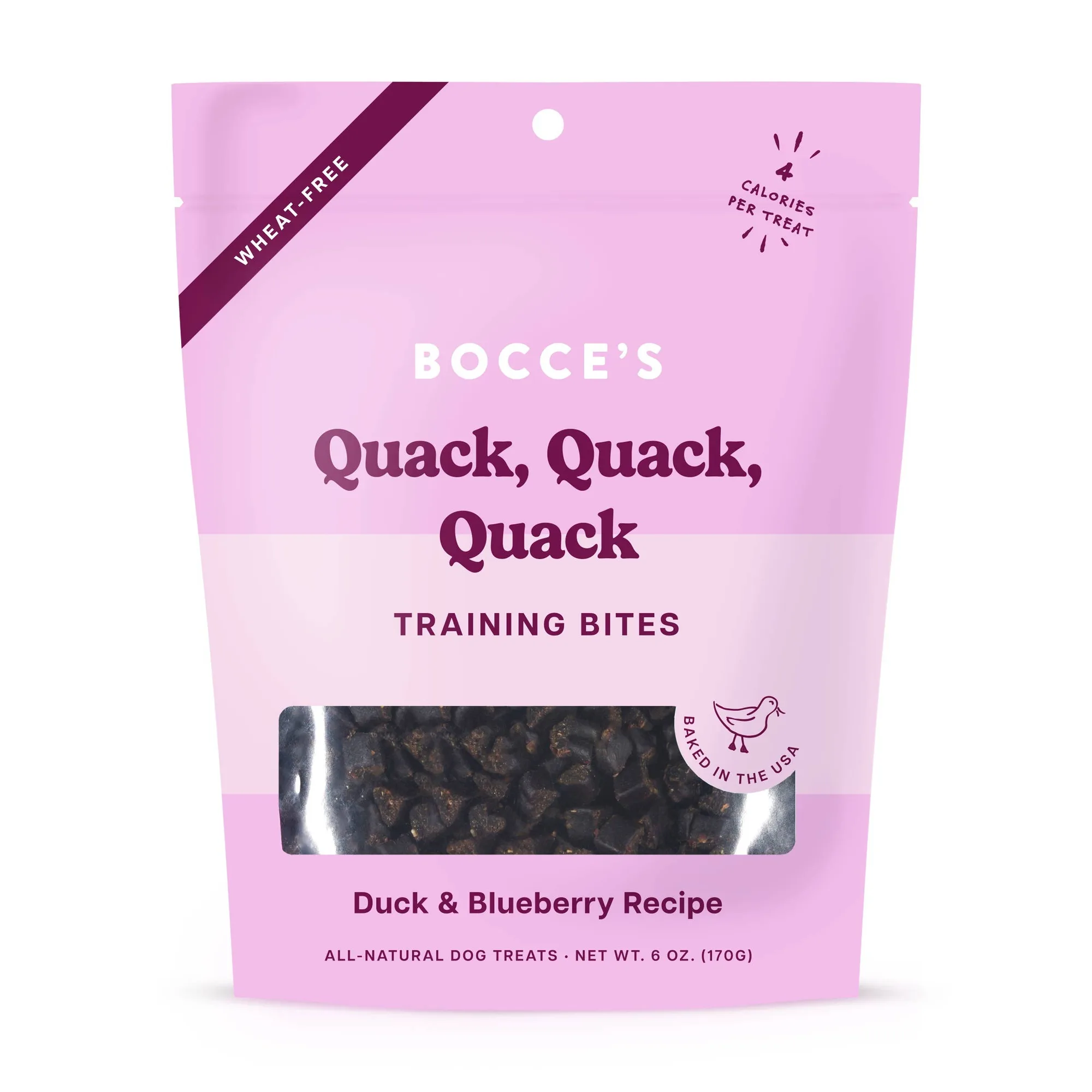 Bocce's Bakery Quack Quack Quack tréninkové kousky pro psy 6oz