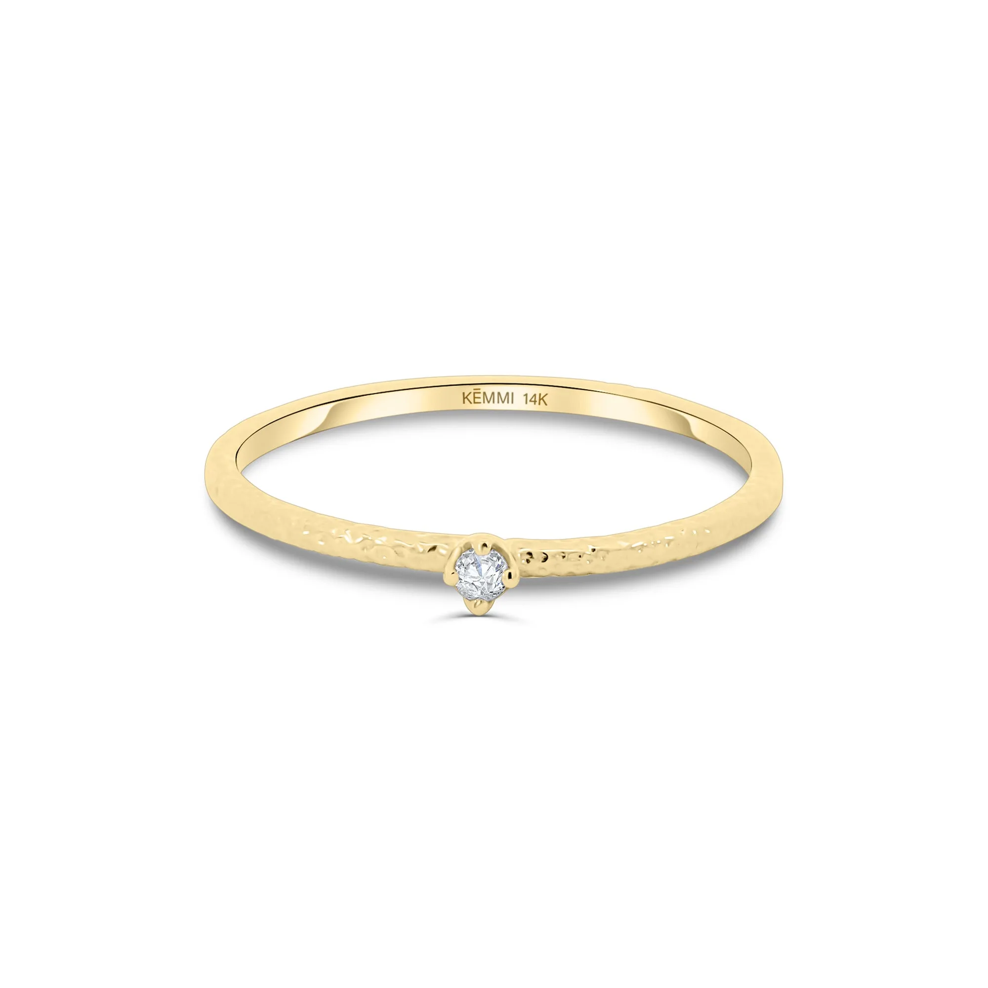 Bague Hanna en or massif avec diamant