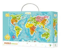 Puzzle mappa del mondo per bambini: Guida abilità ed età