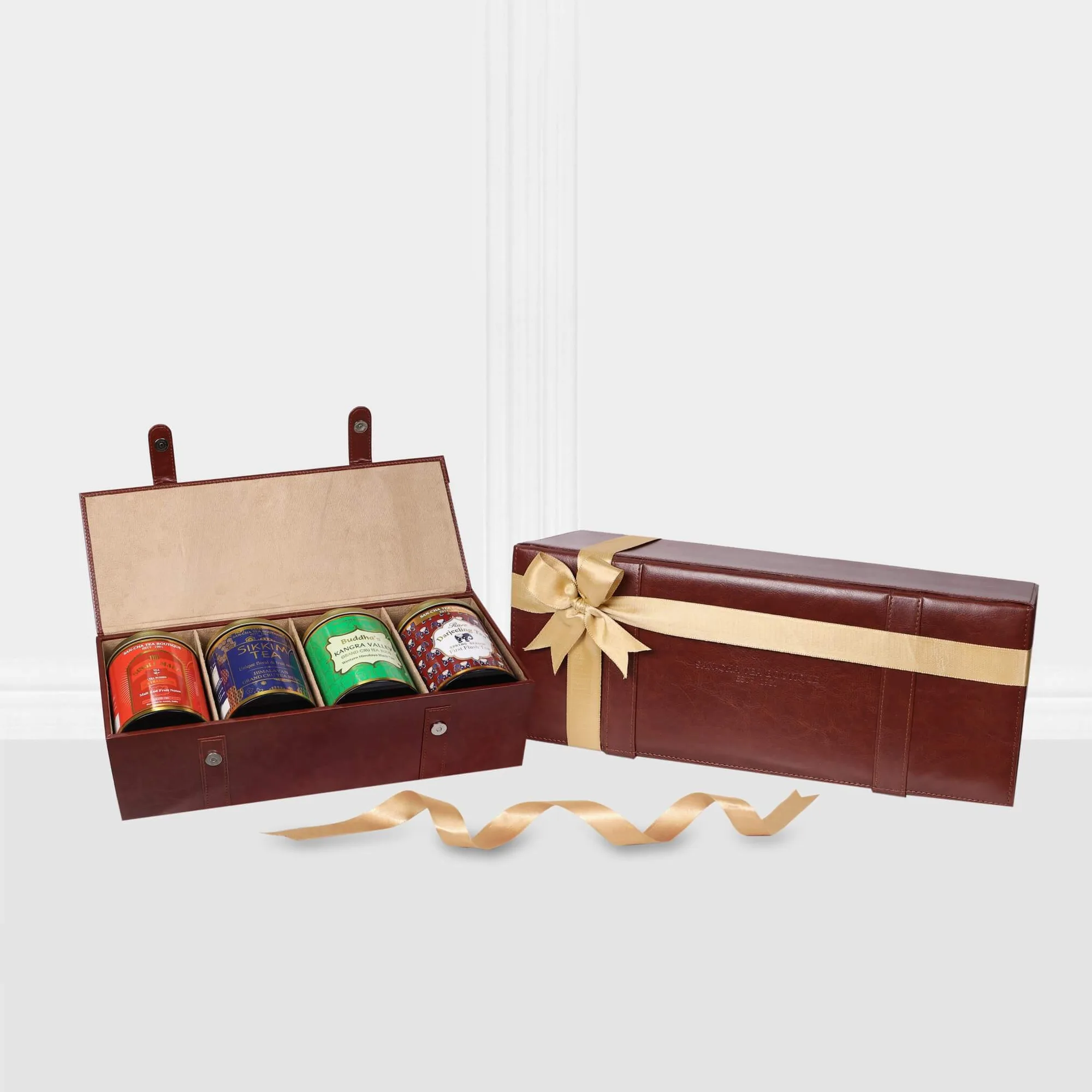 Kunstleder-Teegeschenkboxen: Was in jede Größe passt