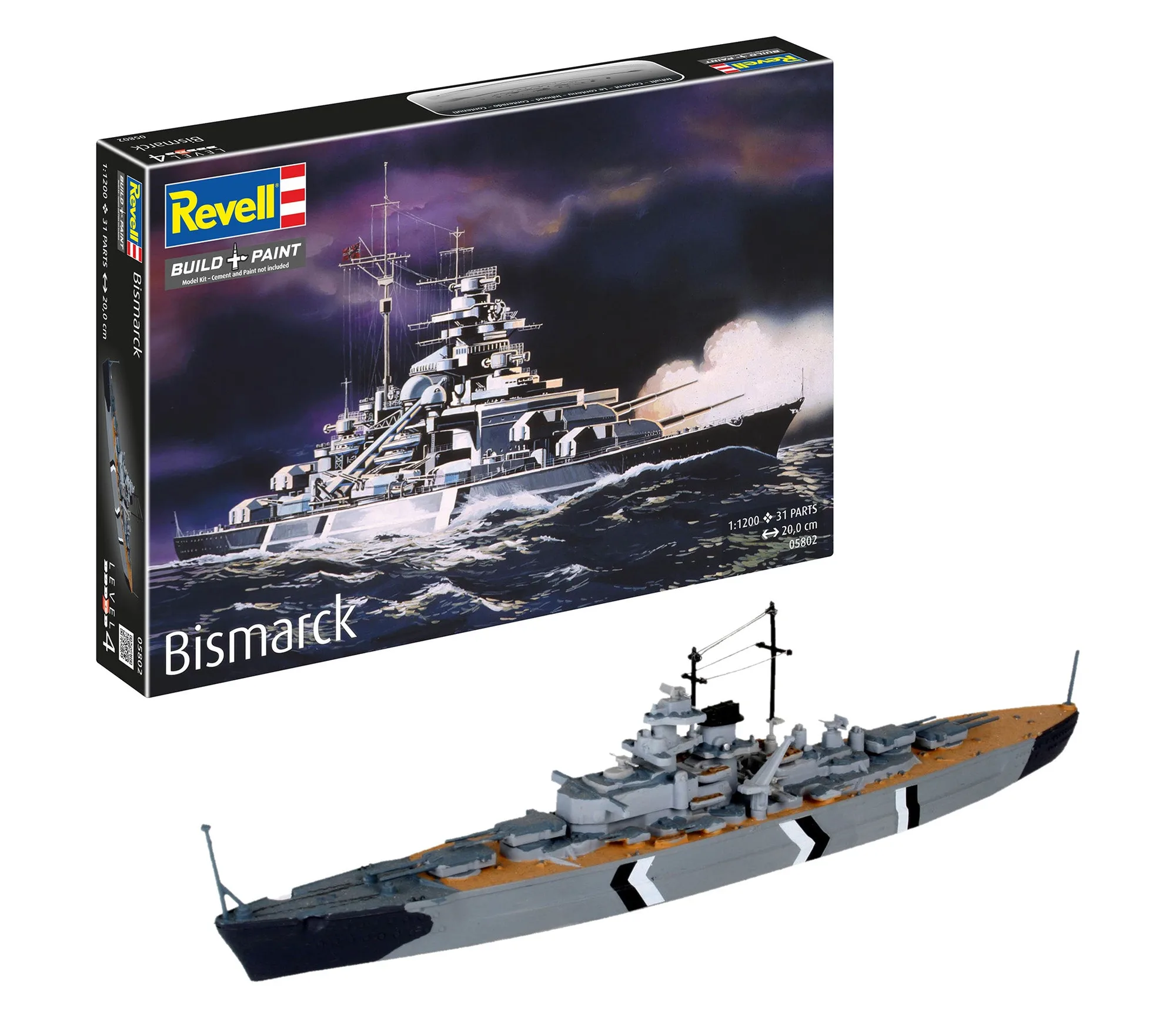Bismarck modelset: inhoud en bouwmoeilijkheid