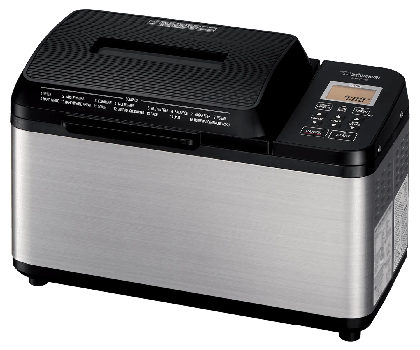 Home Bakery Virtuoso® Plus Brotbackautomat (mit keramischer Antihaftbeschichtung) BB-PPC20