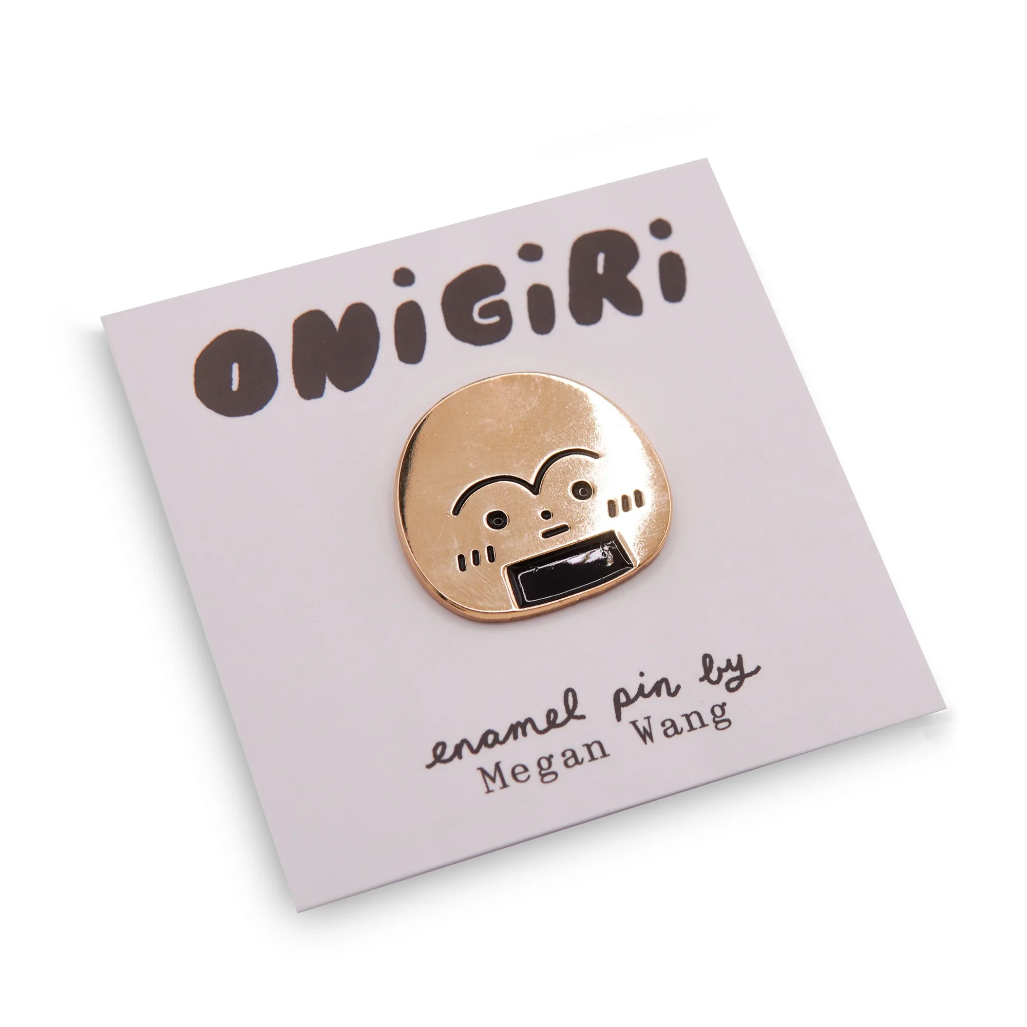 Pin esmaltado dorado Onigiri