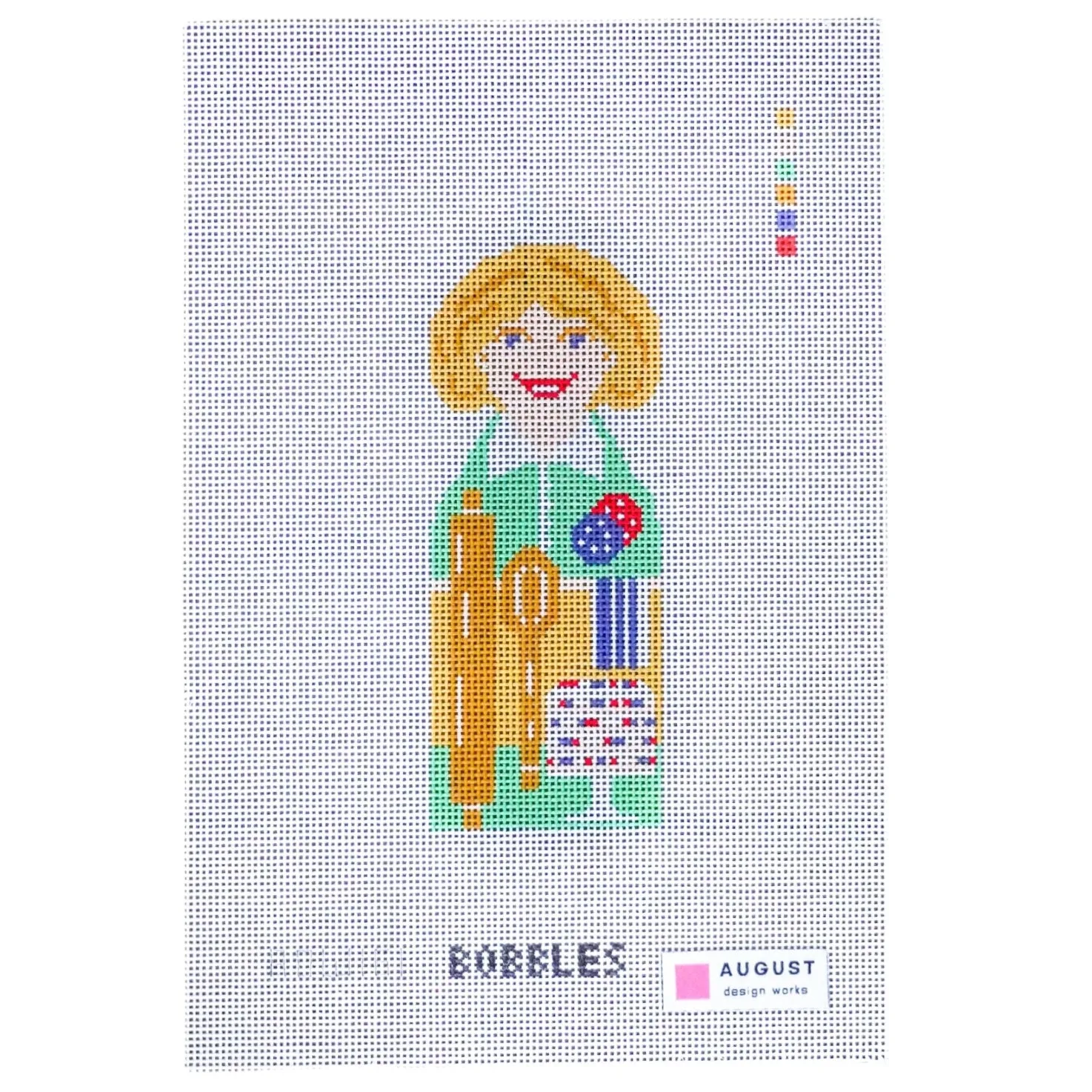 Martha Bobble borduurcanvas: Een leuk 18-mesh project