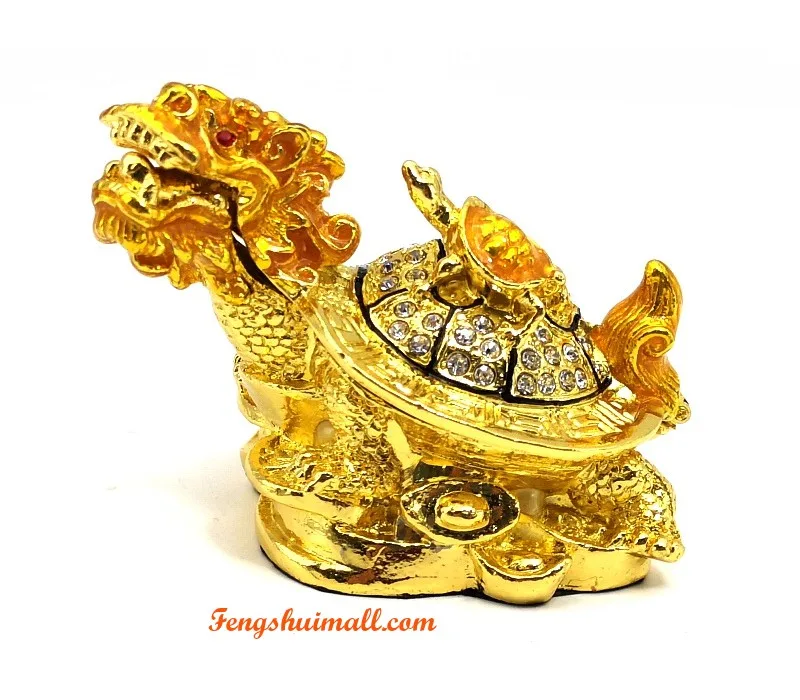 Bejeweled Feng Shui Dragon Tortoise