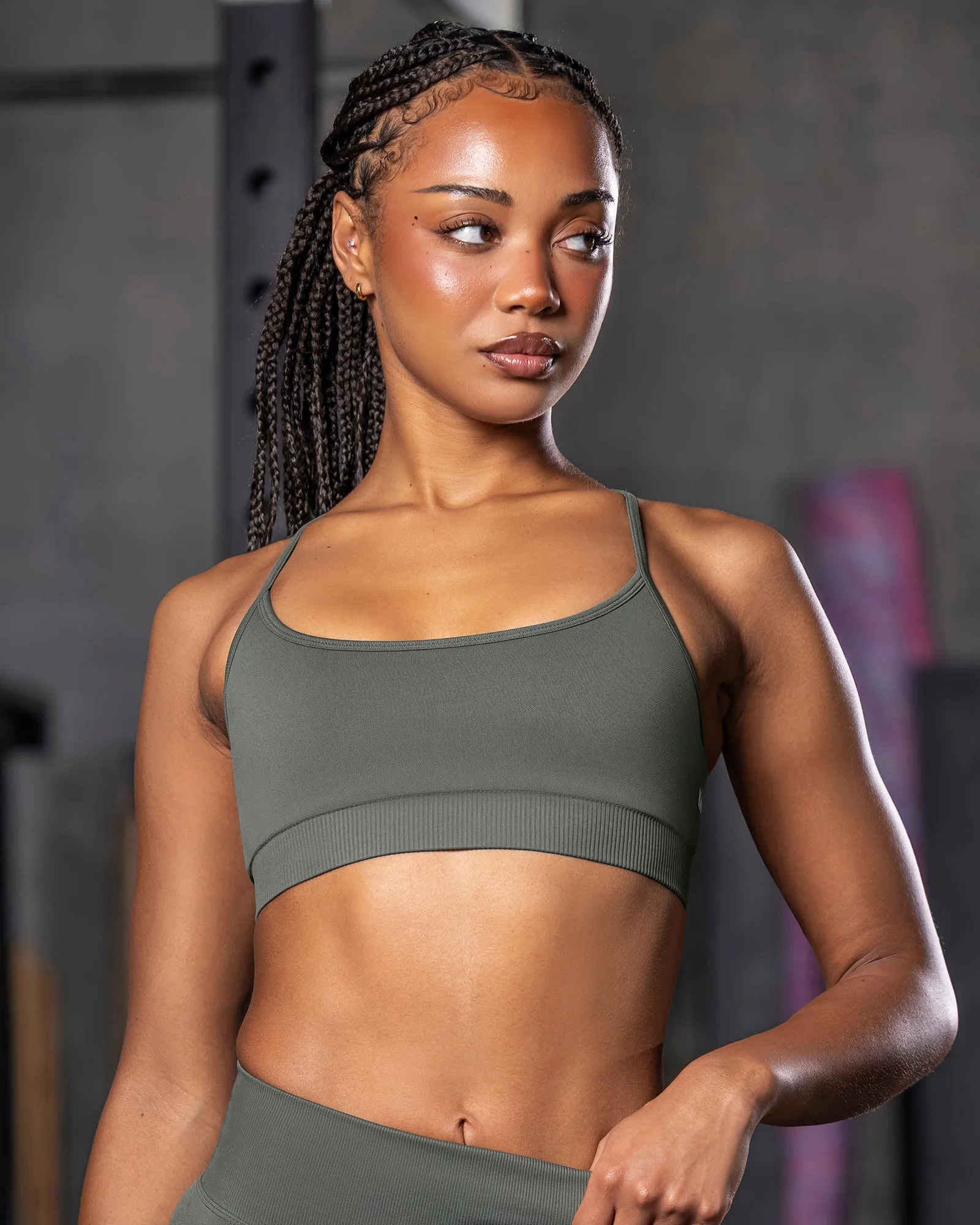 Revealed T-Back Seamless Bra - Eucalyptus