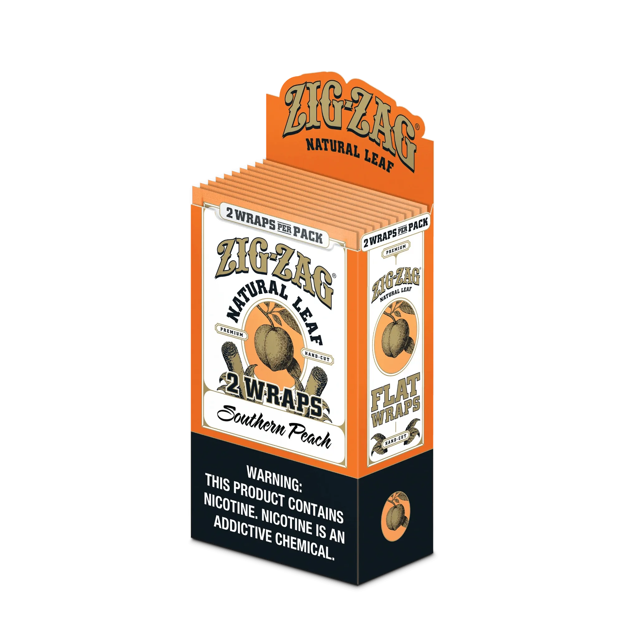 Zig-Zag Flatwraps : Southern Peach vs Straight Natural