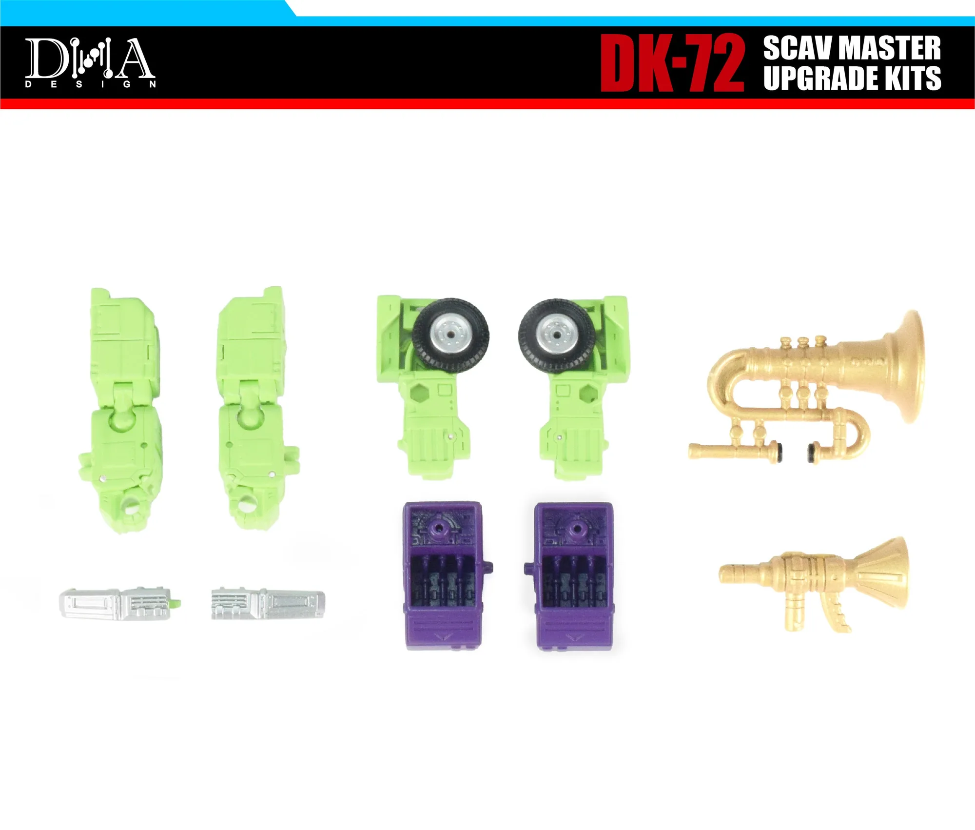 DNA Designs - DK-72 - トランスフォーマー スタジオシリーズ スカベンジャー＆ミックスマスター用アップグレードキット