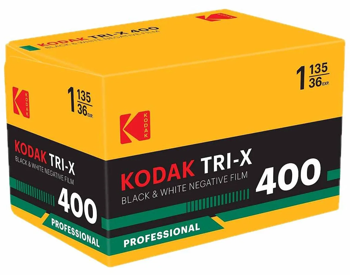 Eastman Kodak Professional Tri-X 400 Black and White Negative Film (35mm Roll Film, 36 Exposures, Retro Packaging)