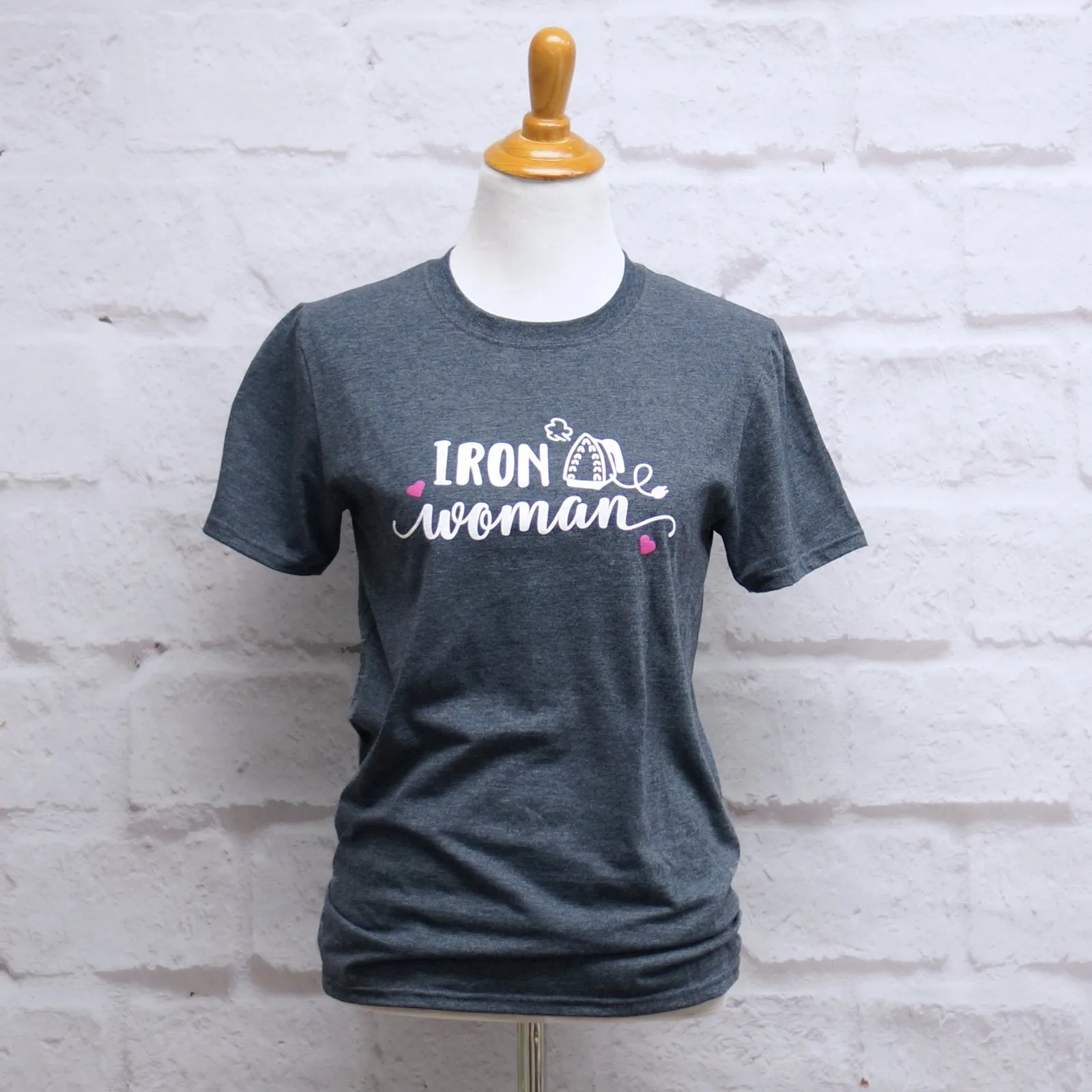 Crosscut T-Shirt - Iron Woman - Heather Blue