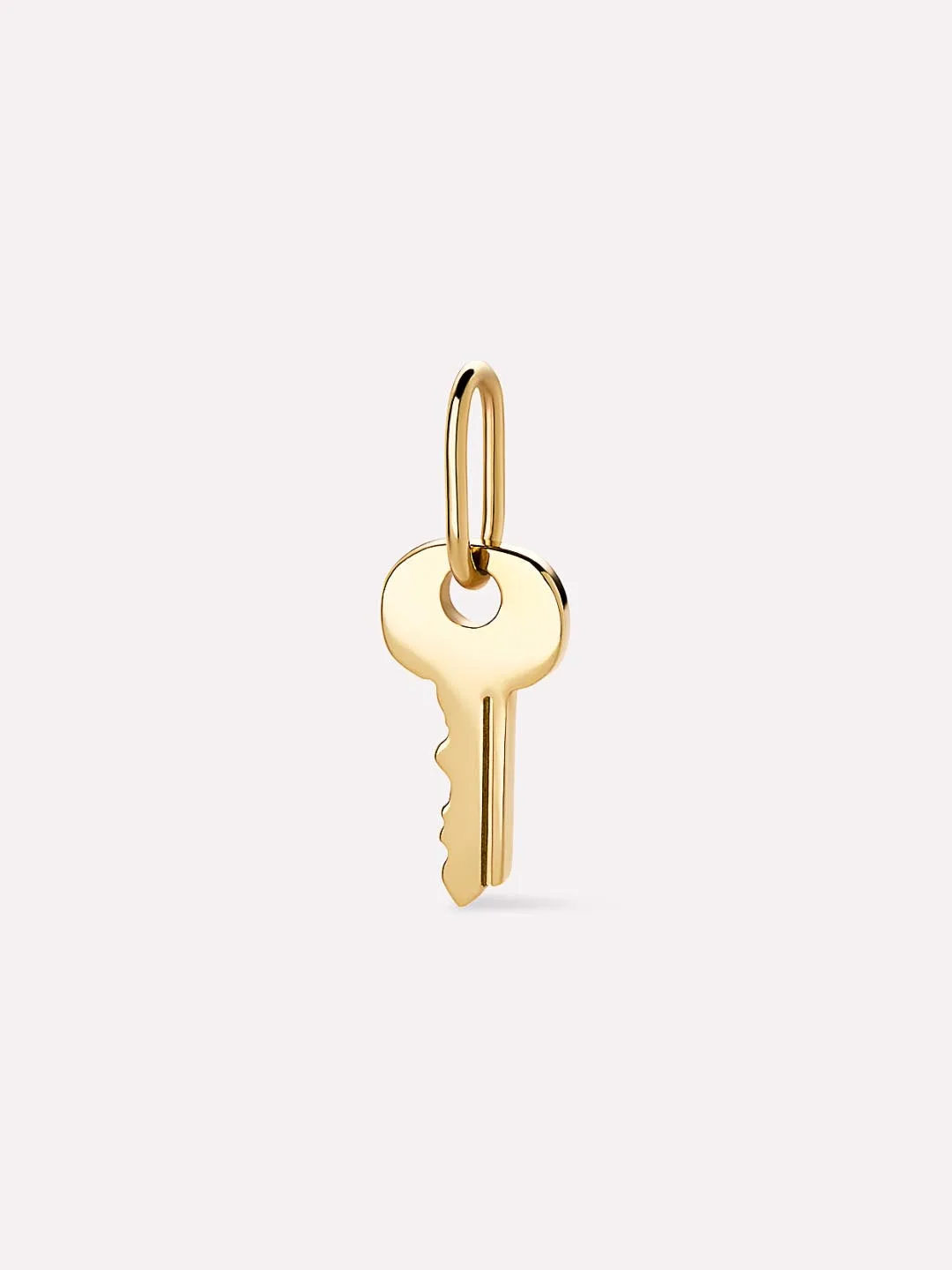 Złoty wisiorek - mini zawieszka w kształcie klucza | Ana Luisa Jewelry