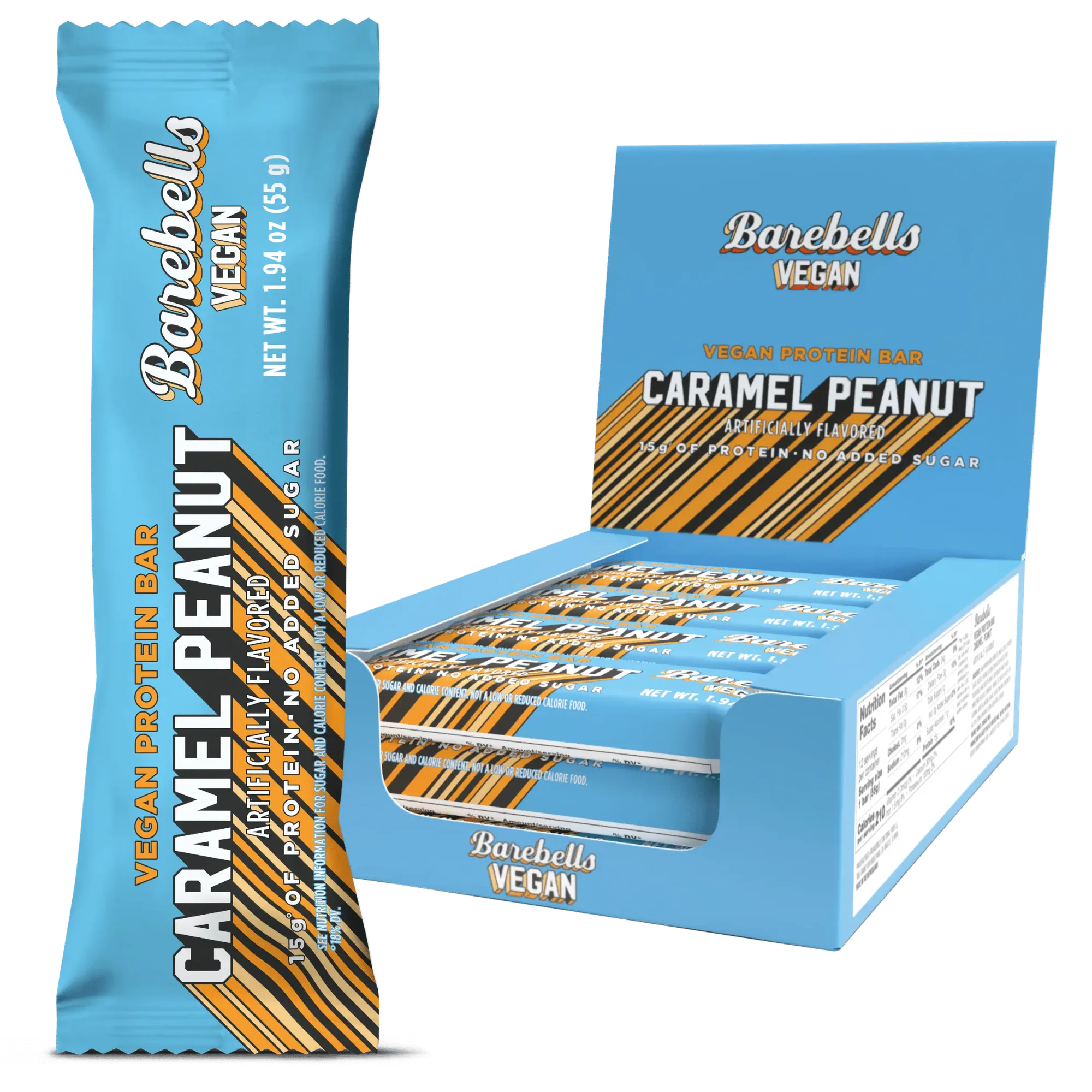 Wegański baton proteinowy – karmel z orzeszkami ziemnymi