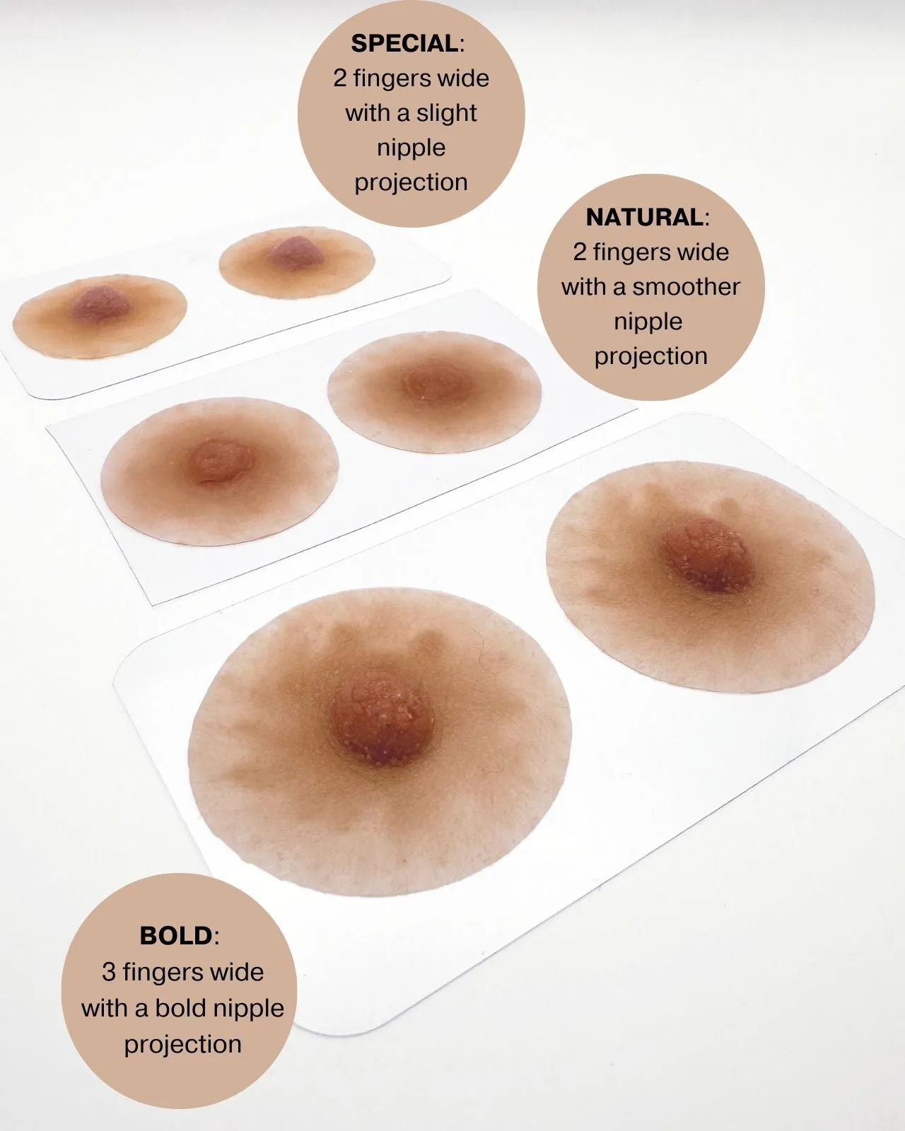 Mamelons prothétiques parfaits Pink Perfect en Tan
