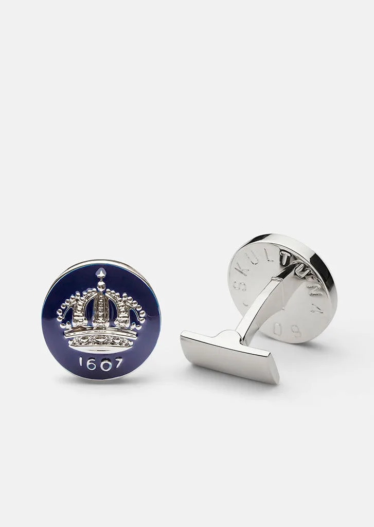 Skultuna Crown Manschettknappar - Blå