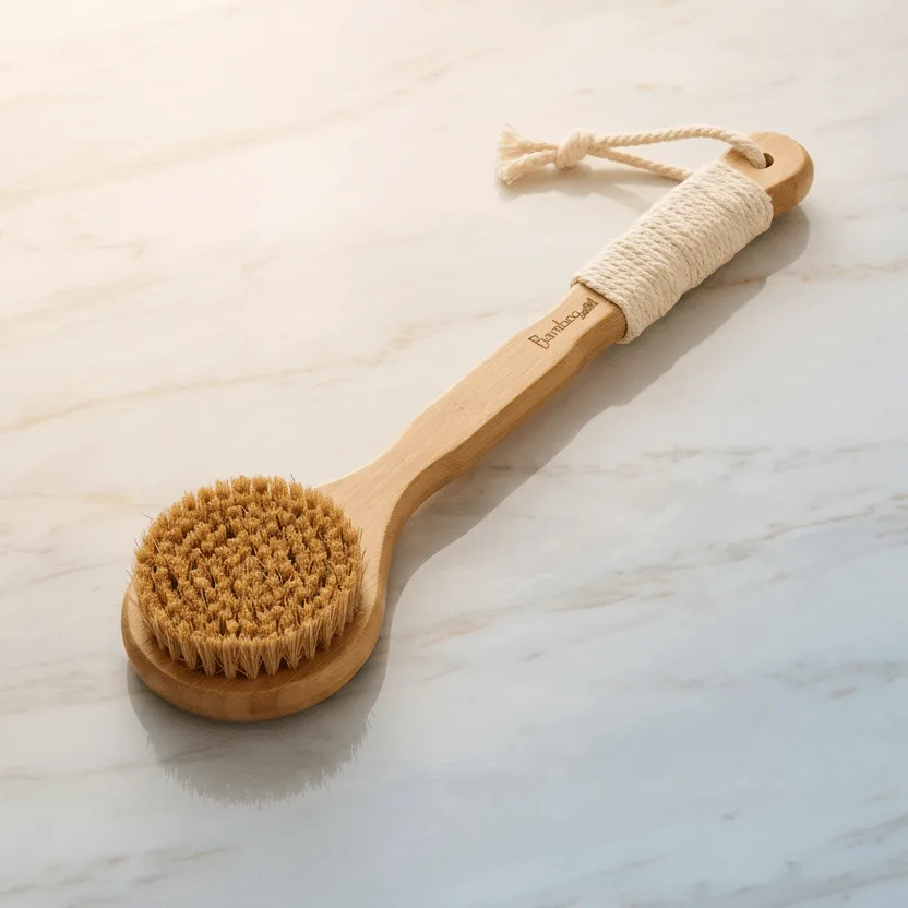 How to Use a Bamboo Dry Brush for Lymphatic Drainage