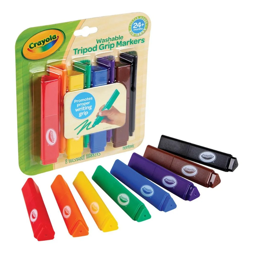 Mi primer set de rotuladores Crayola™ con agarre trípode - Caja individual, 8 colores