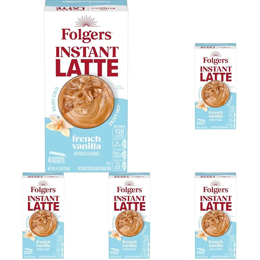 Folgers Francouzské vanilkové instantní latte: Snadný ranní trik