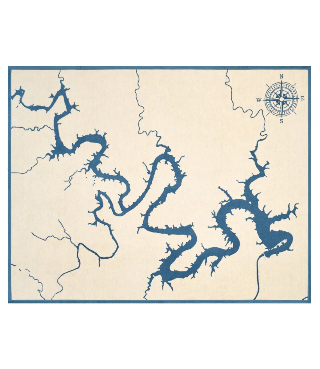 Lake Travis Map Blanket Review: A Texas-Inspired Cotton Throw for Home and Outdoors