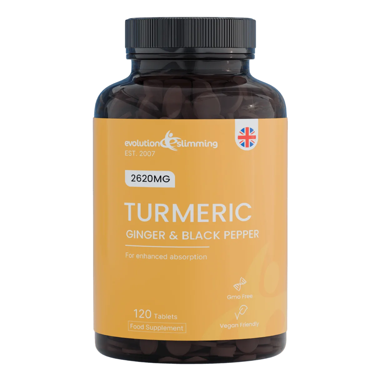 Kurkuma-gember-peper tabletten voor soepele gewrichten