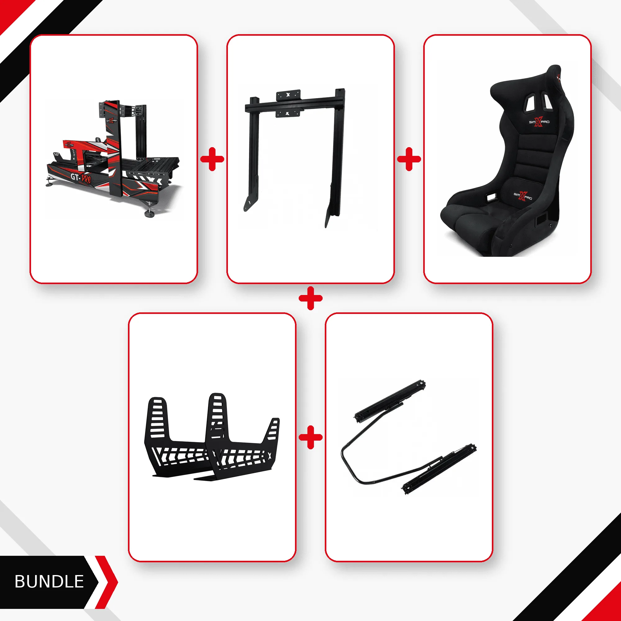 SimXPro GT-PRO Complete Cockpit Bundle + GTR Seat