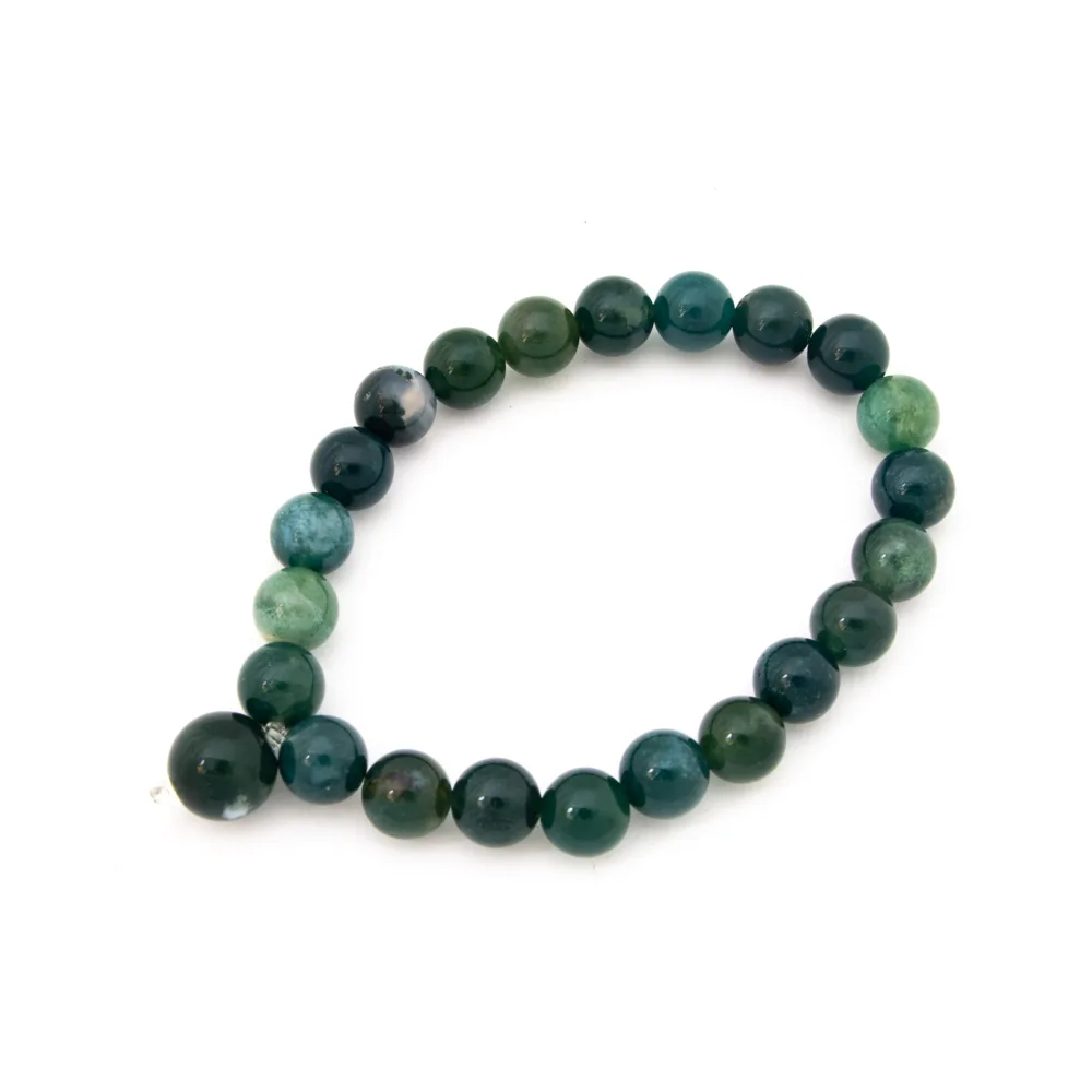 Moss Agate Power Bracelet