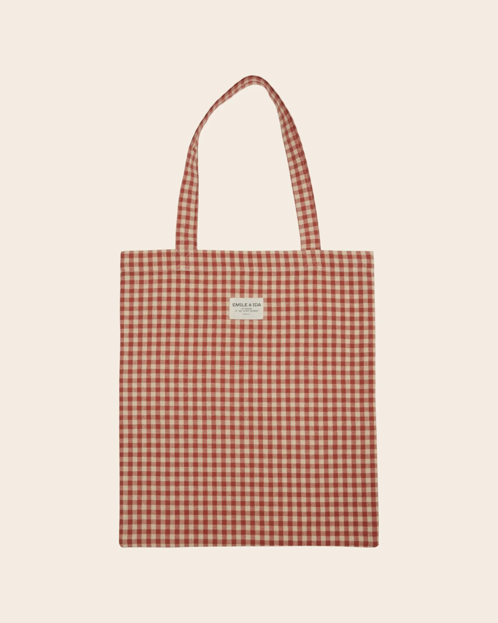 Tote bag - Vichy terracotta