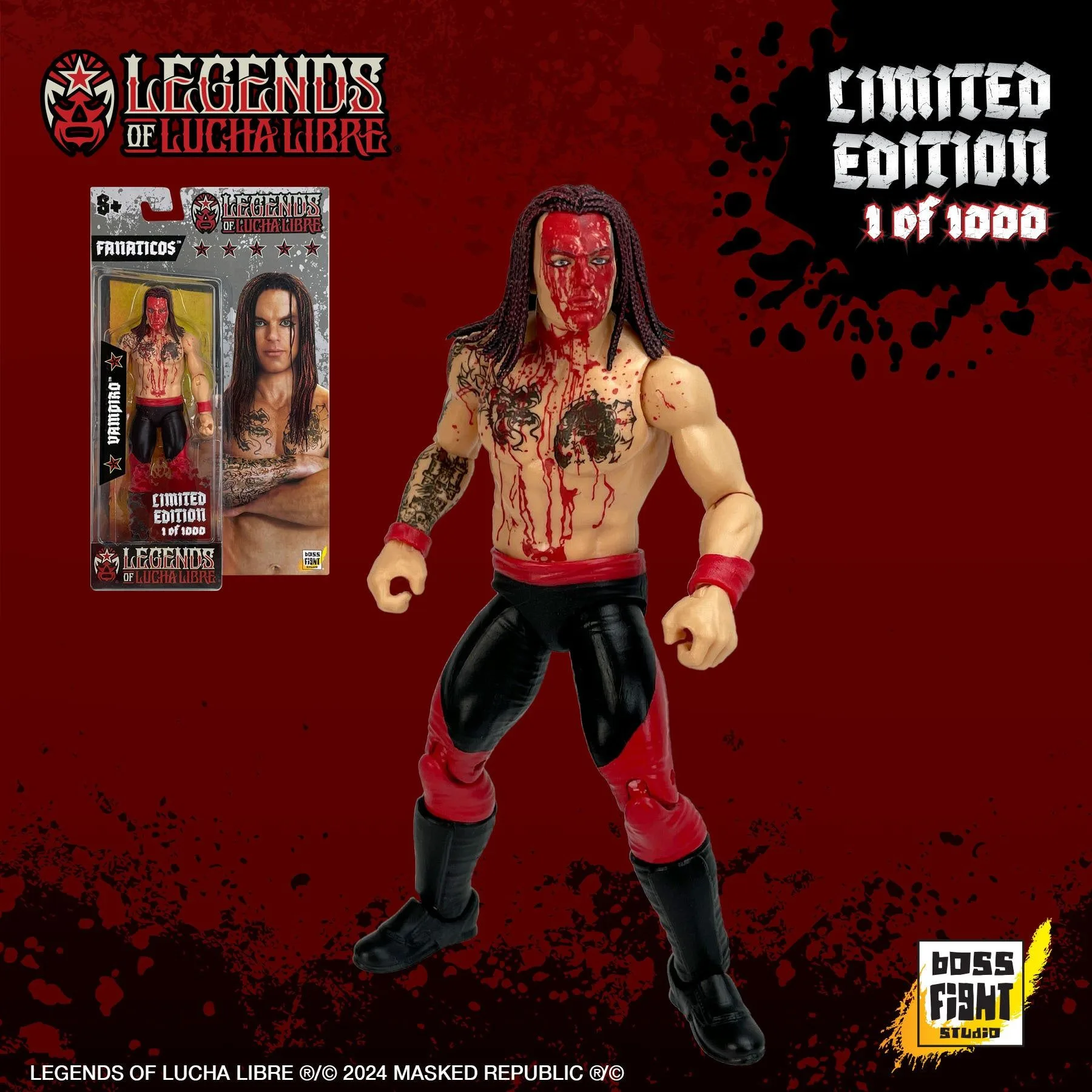 Legends of Lucha Libre: Fanaticos Bloody Vampiro SDCC Exclusive