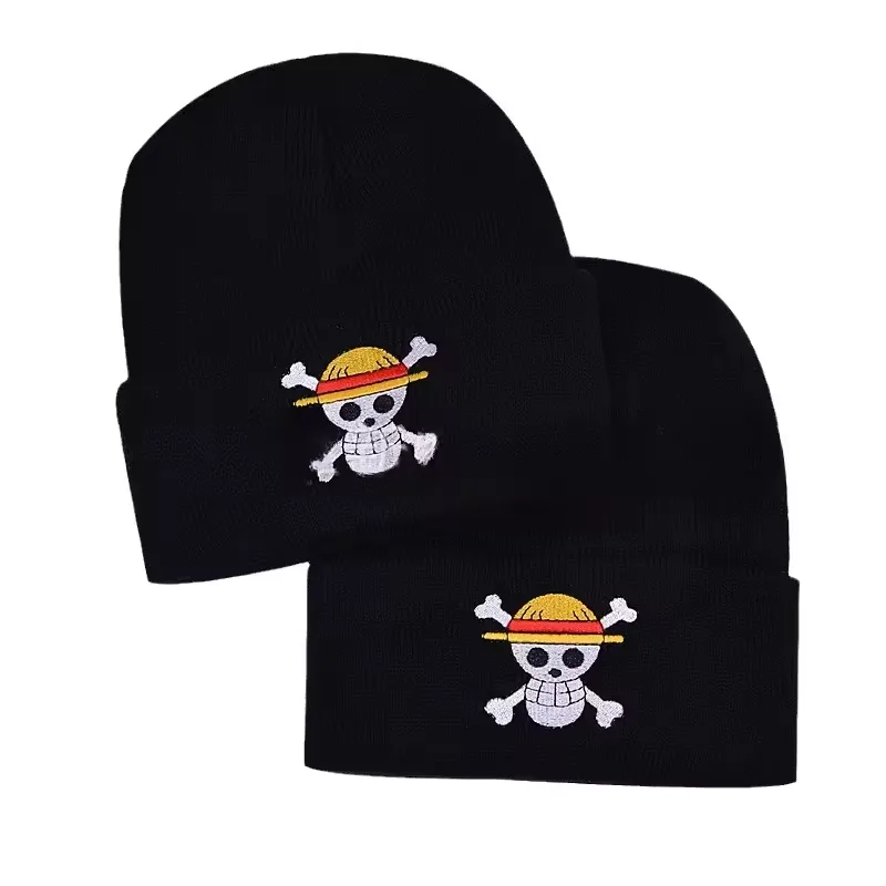 One Piece Embroidered Beanie Hat