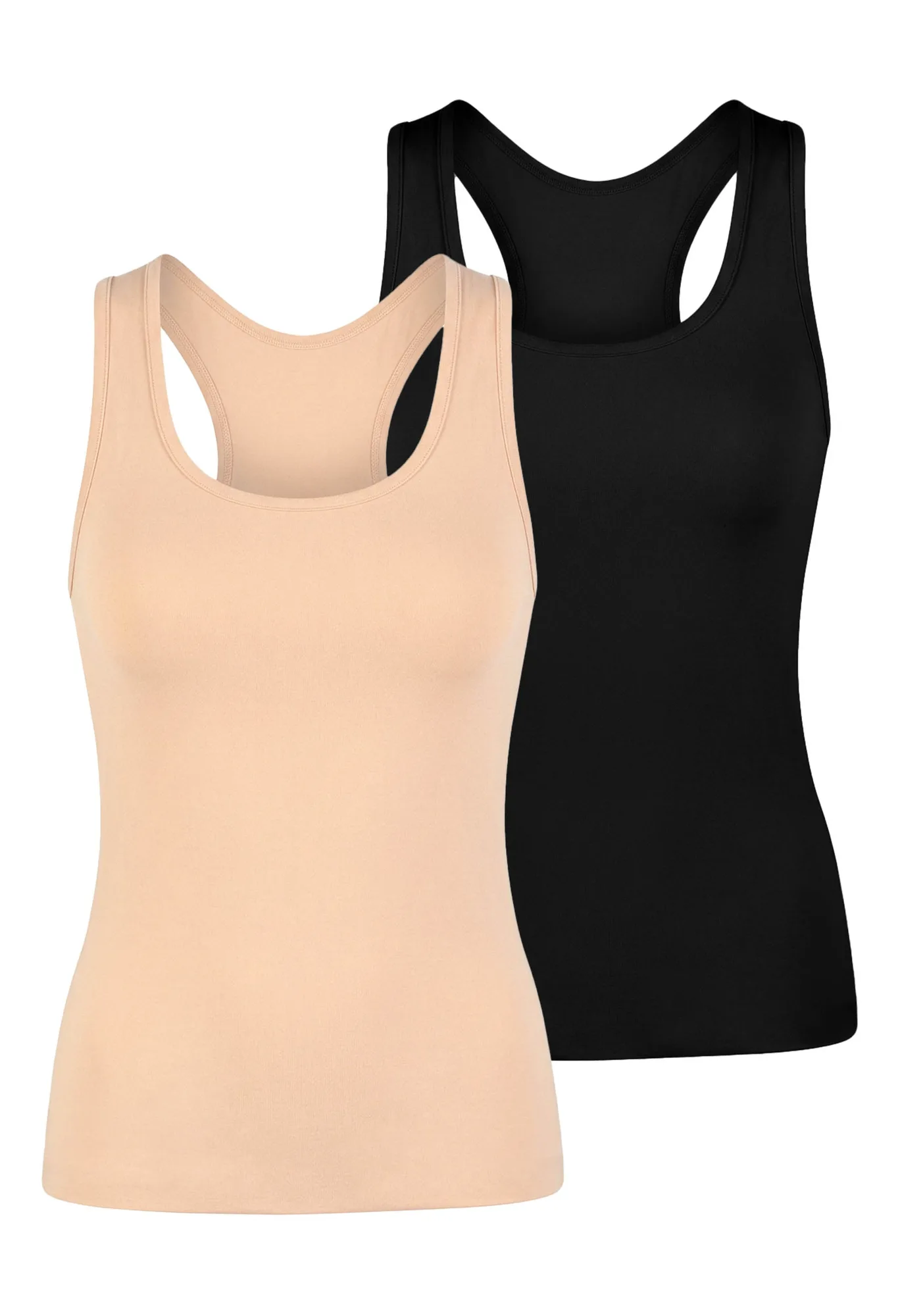 Cotton Comfort Chest Binder Racerback Top - 2 Pack