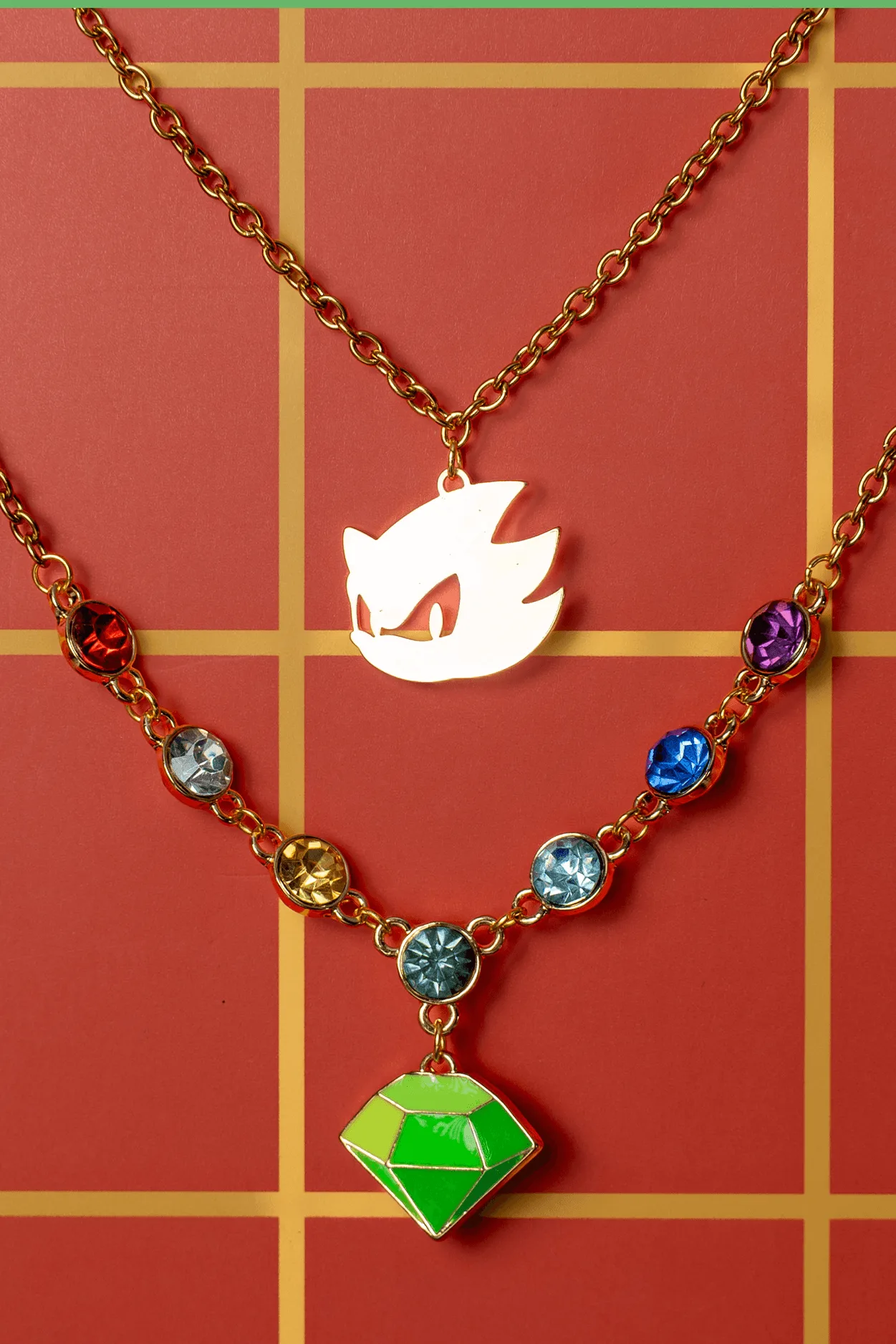 Sonic the Hedgehog: Super Sonic Emeralds Necklace