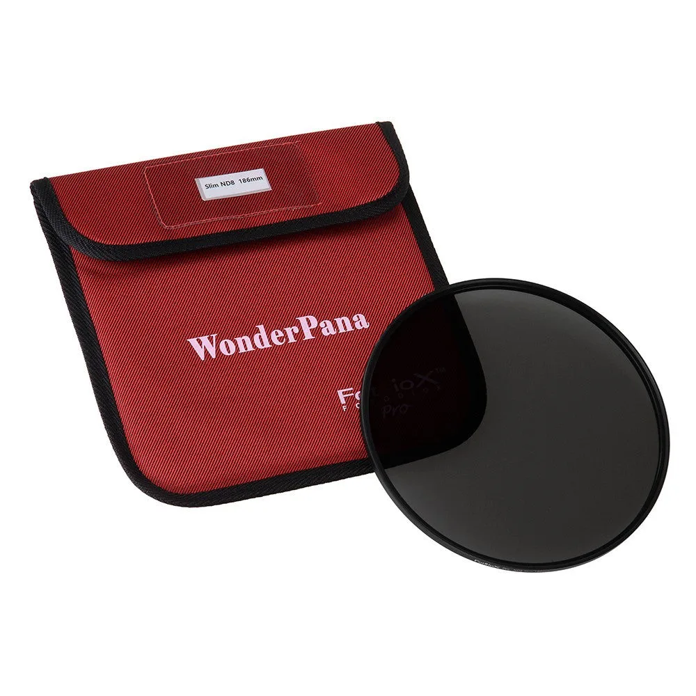 Fotodiox Pro 186mm Slim ND 8 Filter - Neutral Density 8 (3-Stop) Filter for WonderPana XL System