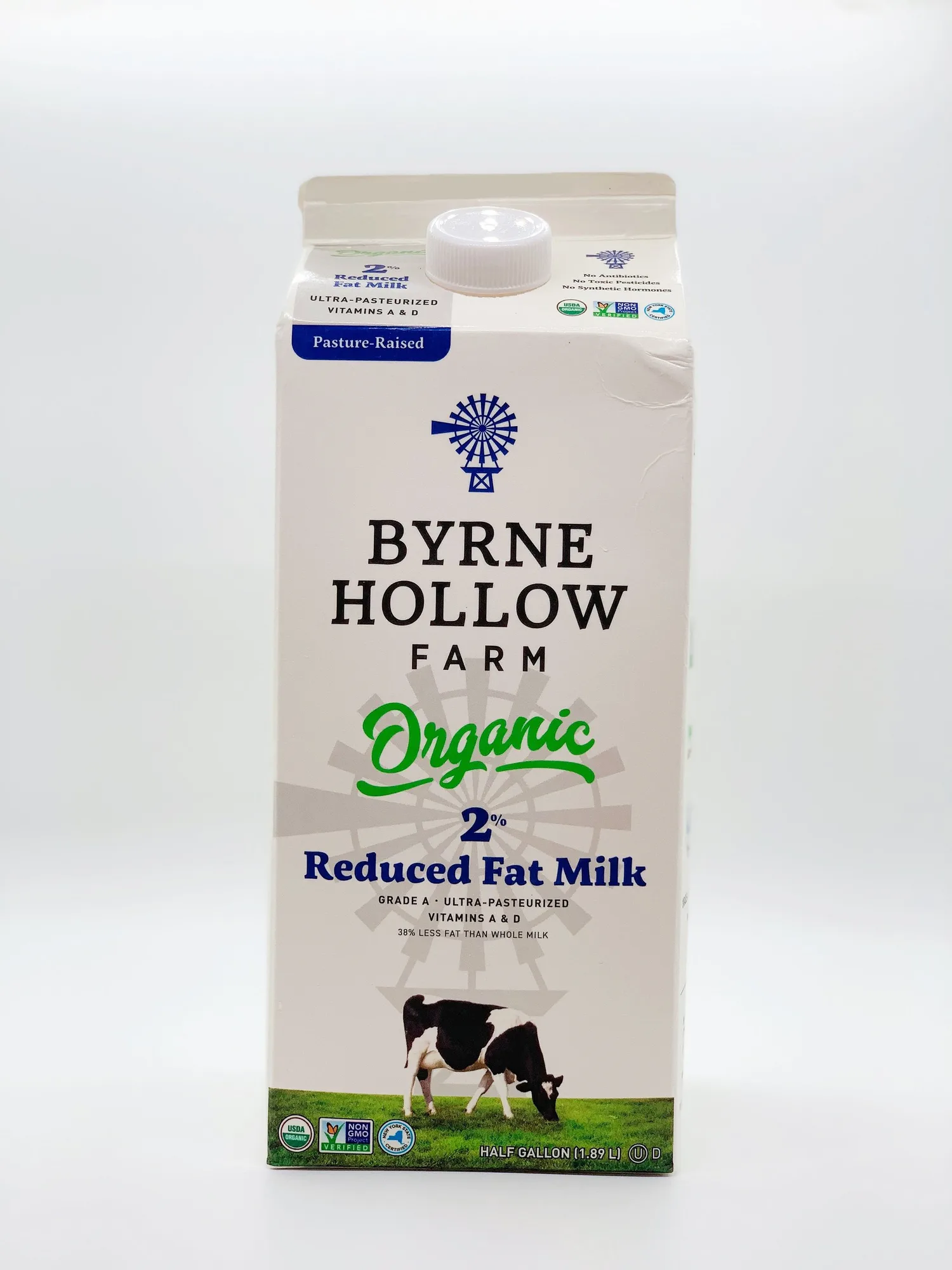 Leite biológico Byrne Hollow 2% com gordura reduzida