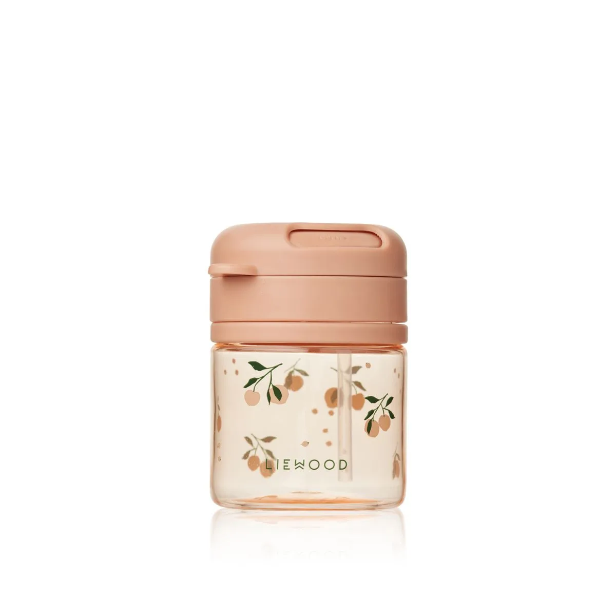 Pavia Tritan sugerørskop 280 ml - Fersken / Havskal
