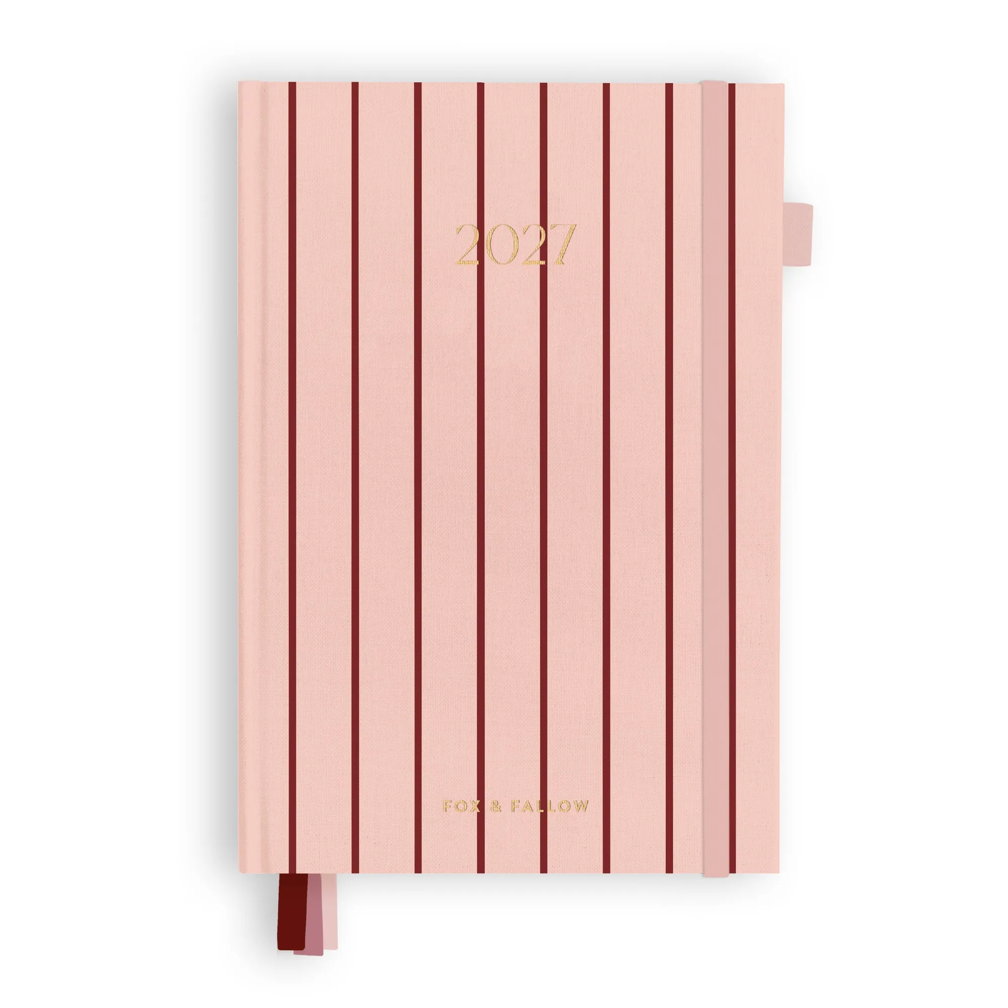2027 A5 horizontaler Planer – Rosé Pinstripe – Vorbestellung (25. September)