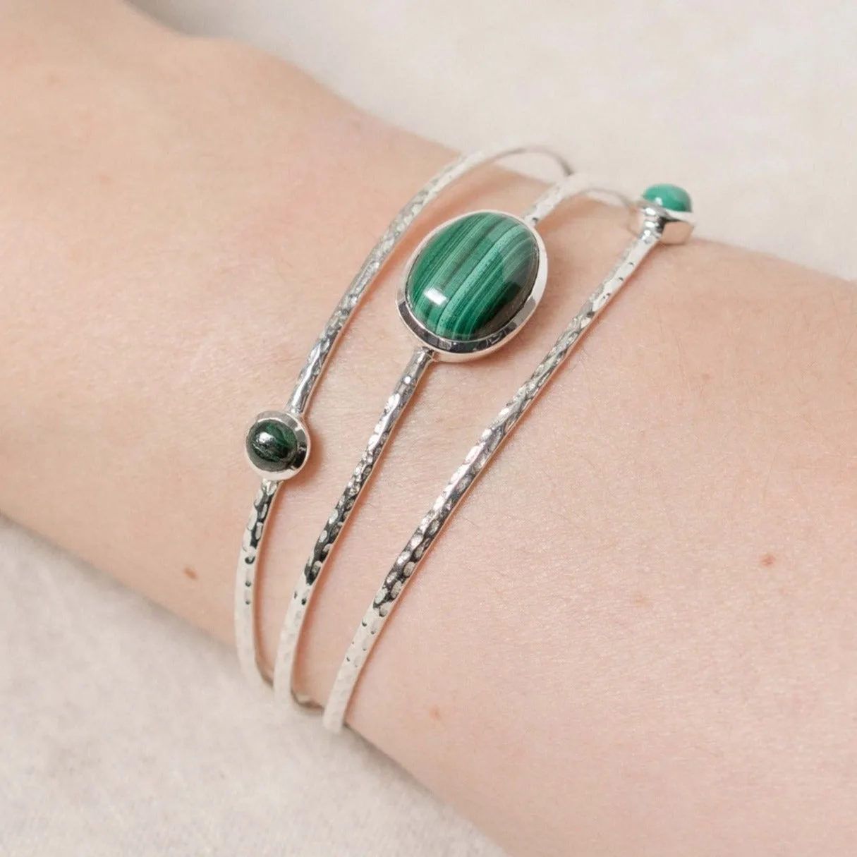 How to Style a Malachite Sterling Silver Bracelet