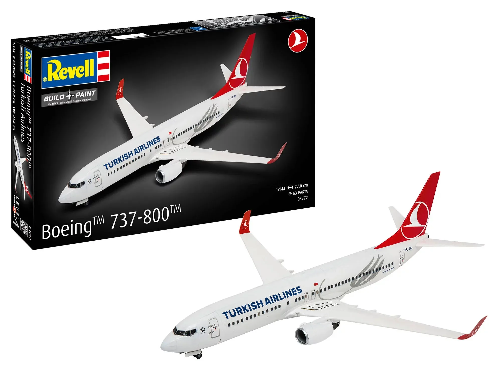 Boeing 737-800 Turkish Airlines Model Kit Assembly