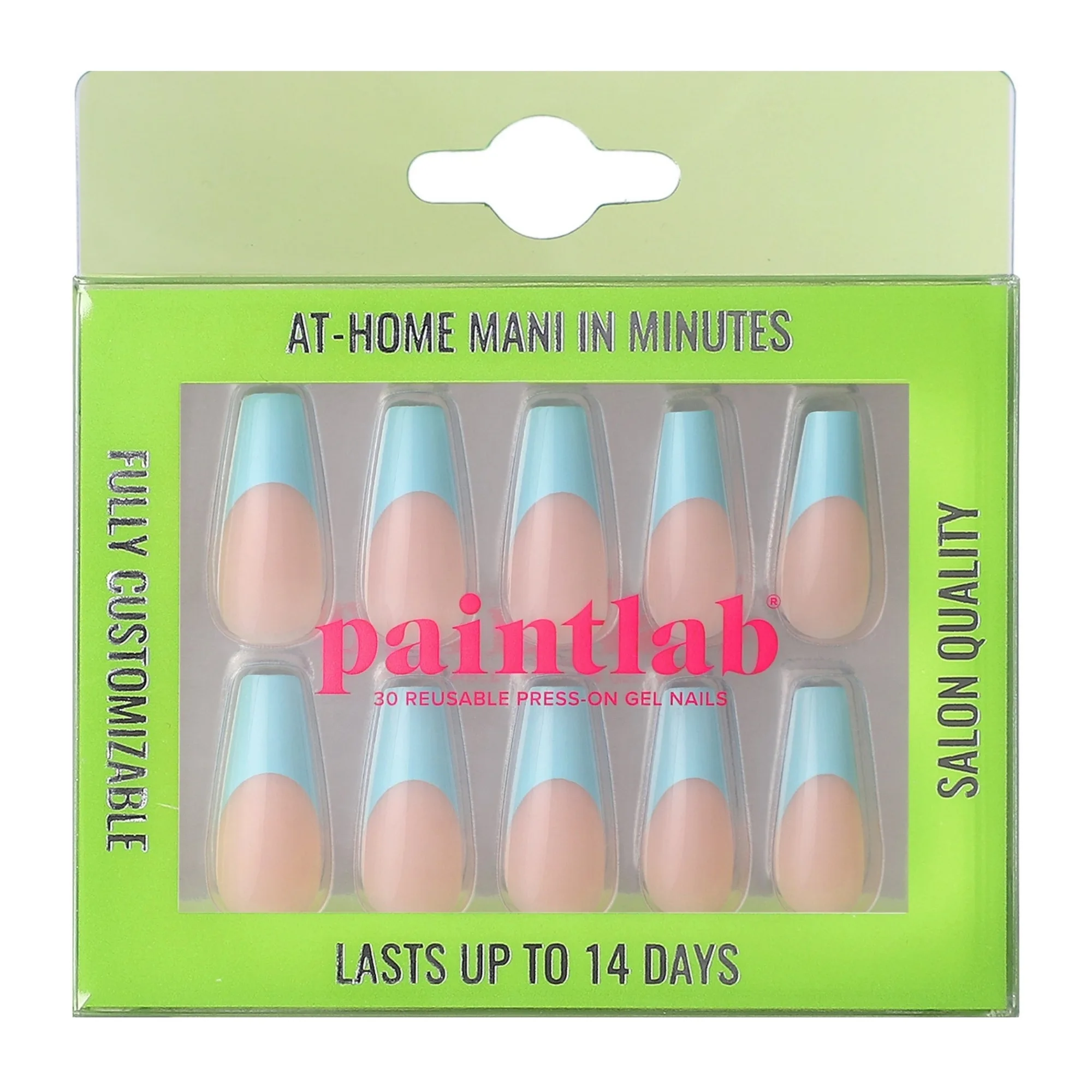 Baby Blue Coffin Press-On Nails