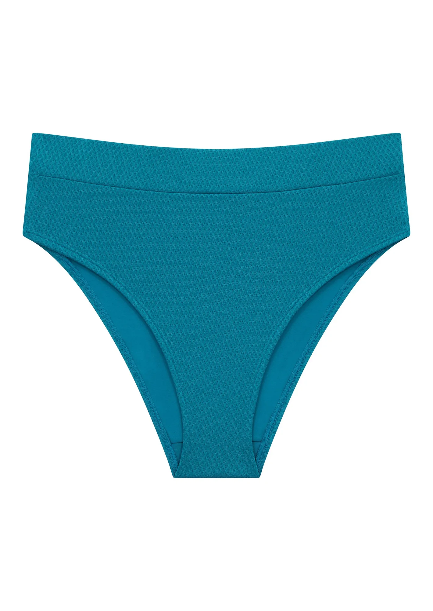 Christina Teal High Waist Bikini Brief, Recycled Fabric