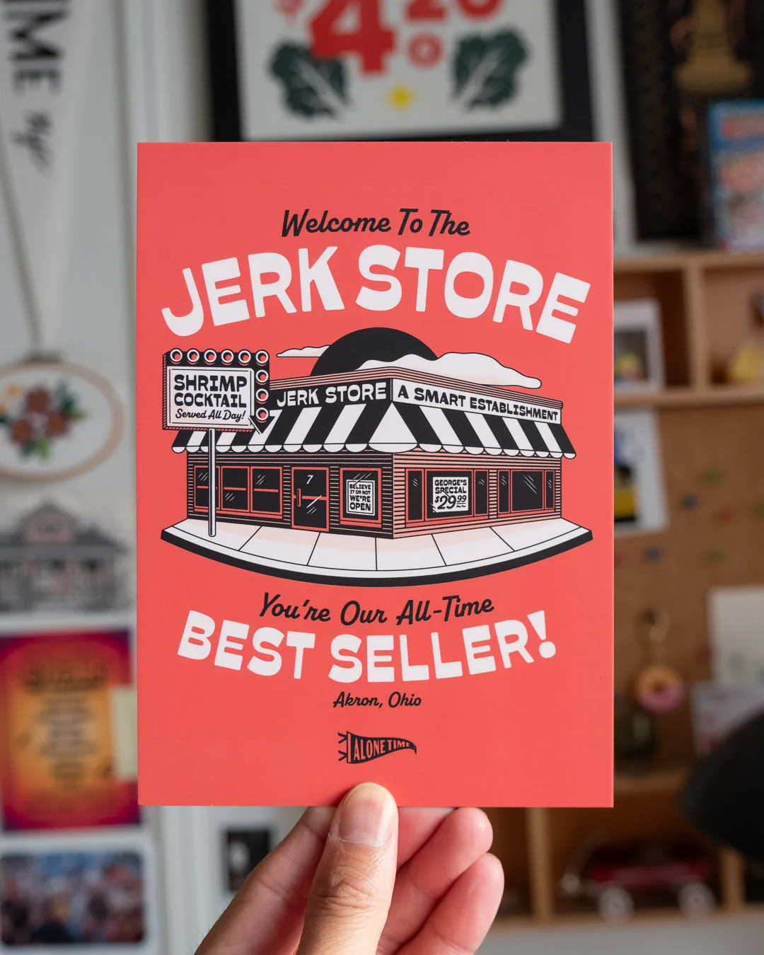 Jerk Store - 5"x7" Mini Print - Red