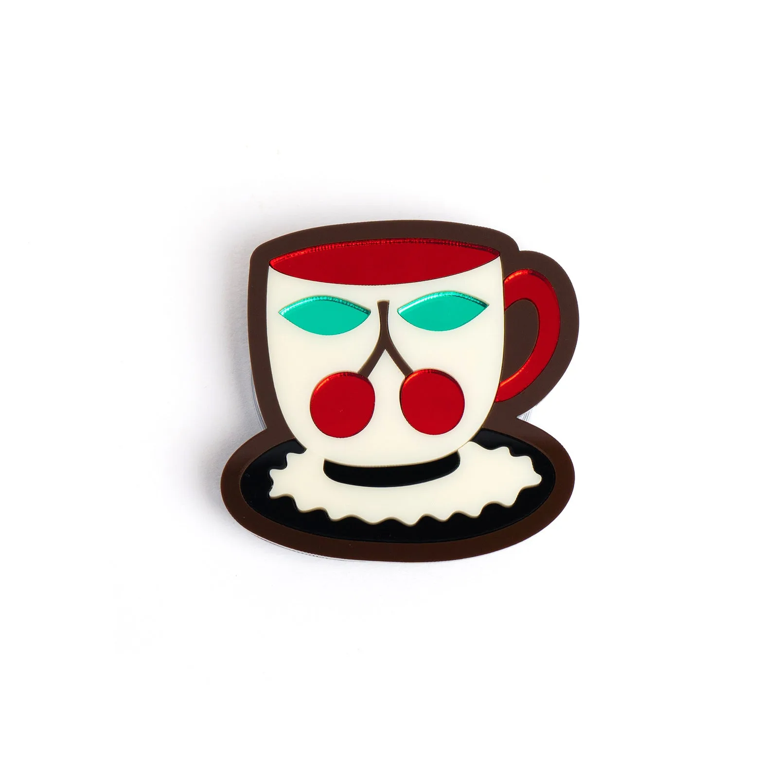 Poignée de téléphone tasse cerise
