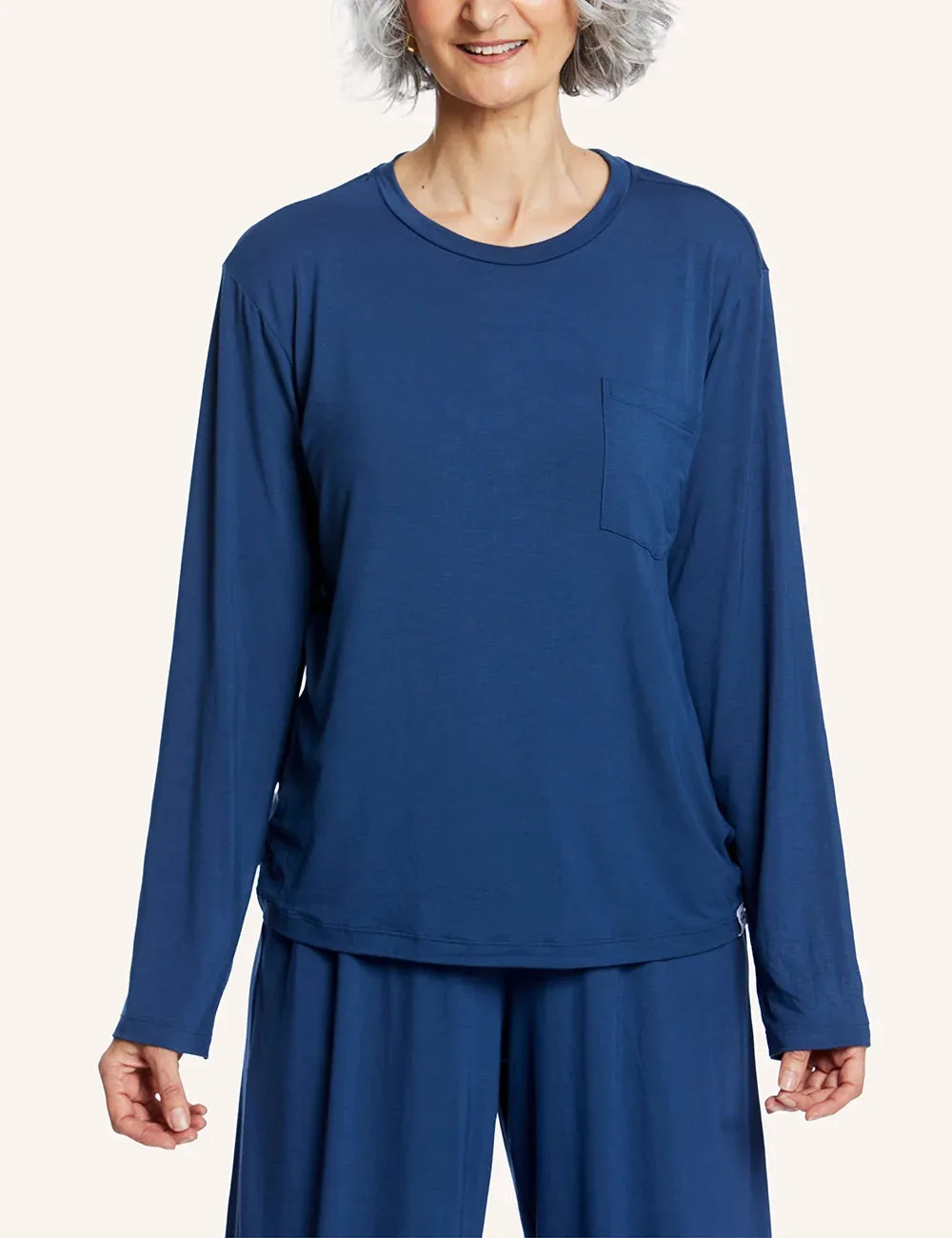 Pflege von Schlafhosen und Schlaf-Langarmshirt-Sets