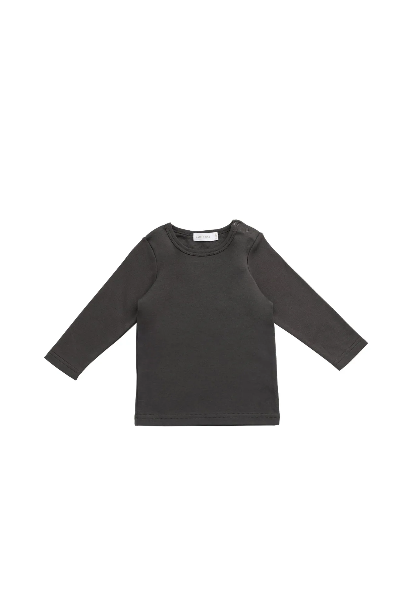 Pima Cotton Vinny Long Sleeve Top - Bistre