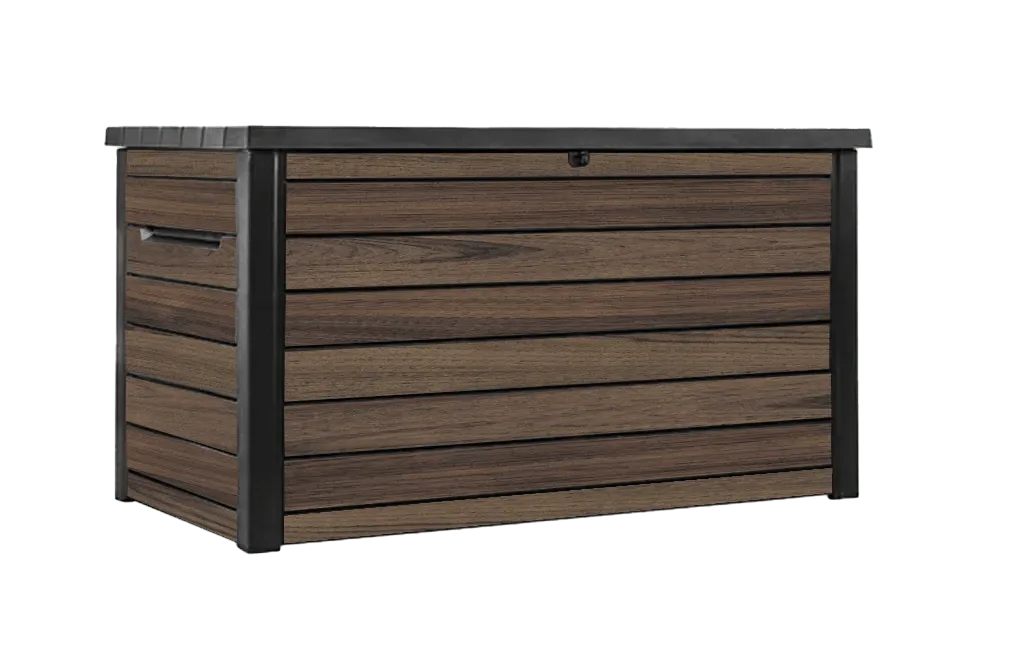 Caixa de Armazenamento Ontario 870L com Divisória - Rosewood